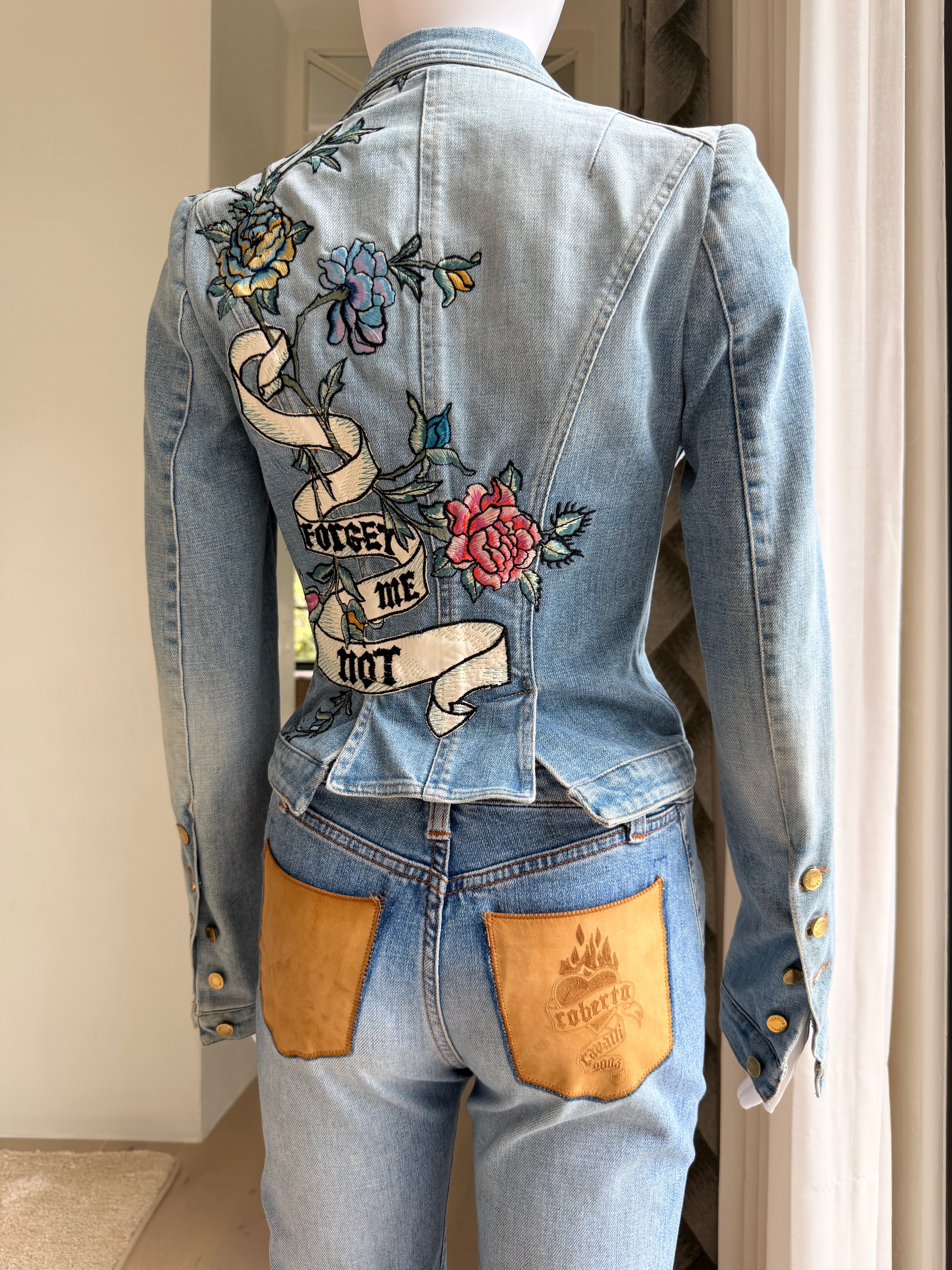 S/S 2003 "Tattoo" Patch Pocket Light Wash Jeans