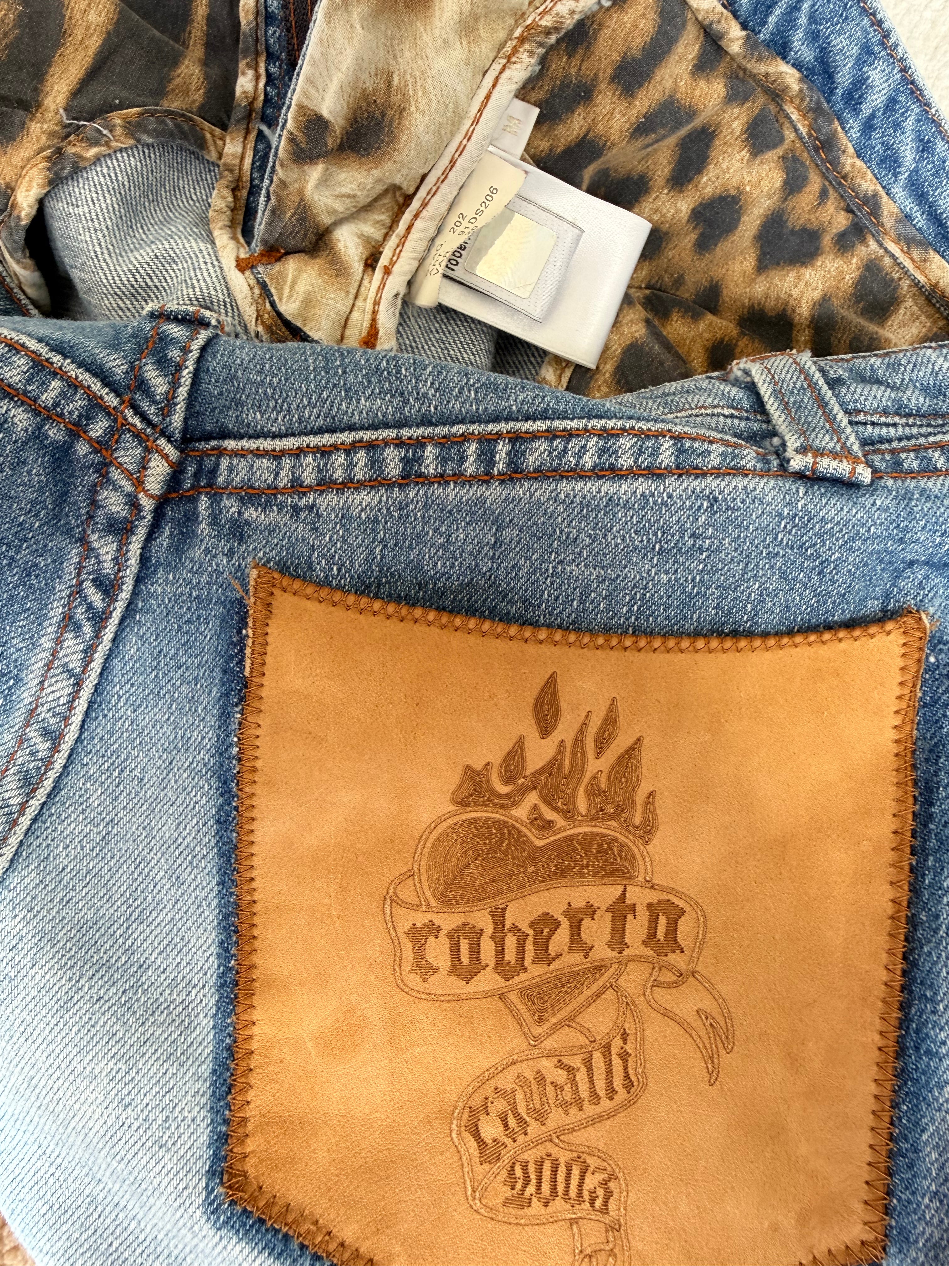 S/S 2003 "Tattoo" Patch Pocket Light Wash Jeans