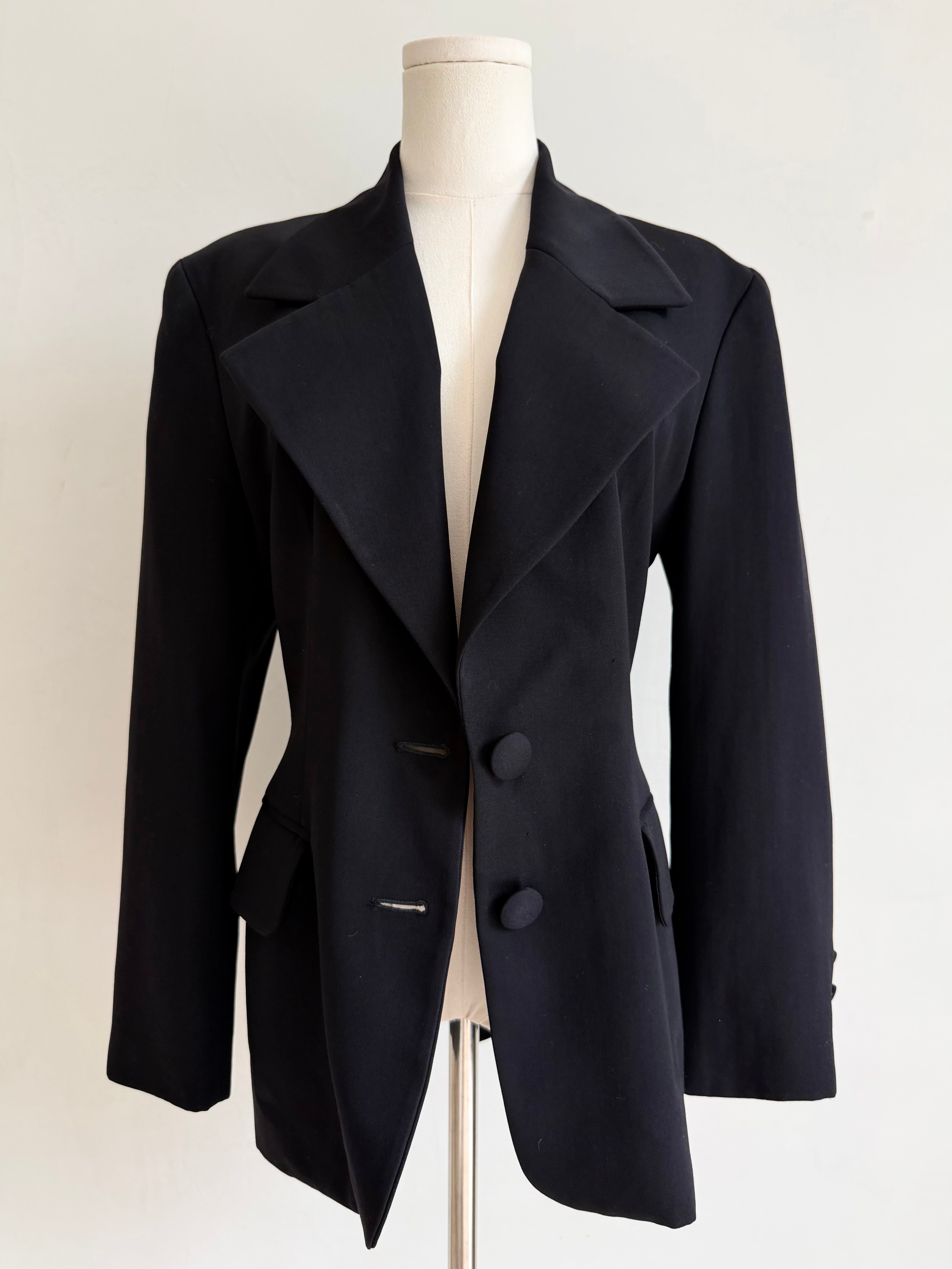 Black Oversized "Which Witch?" Blazer