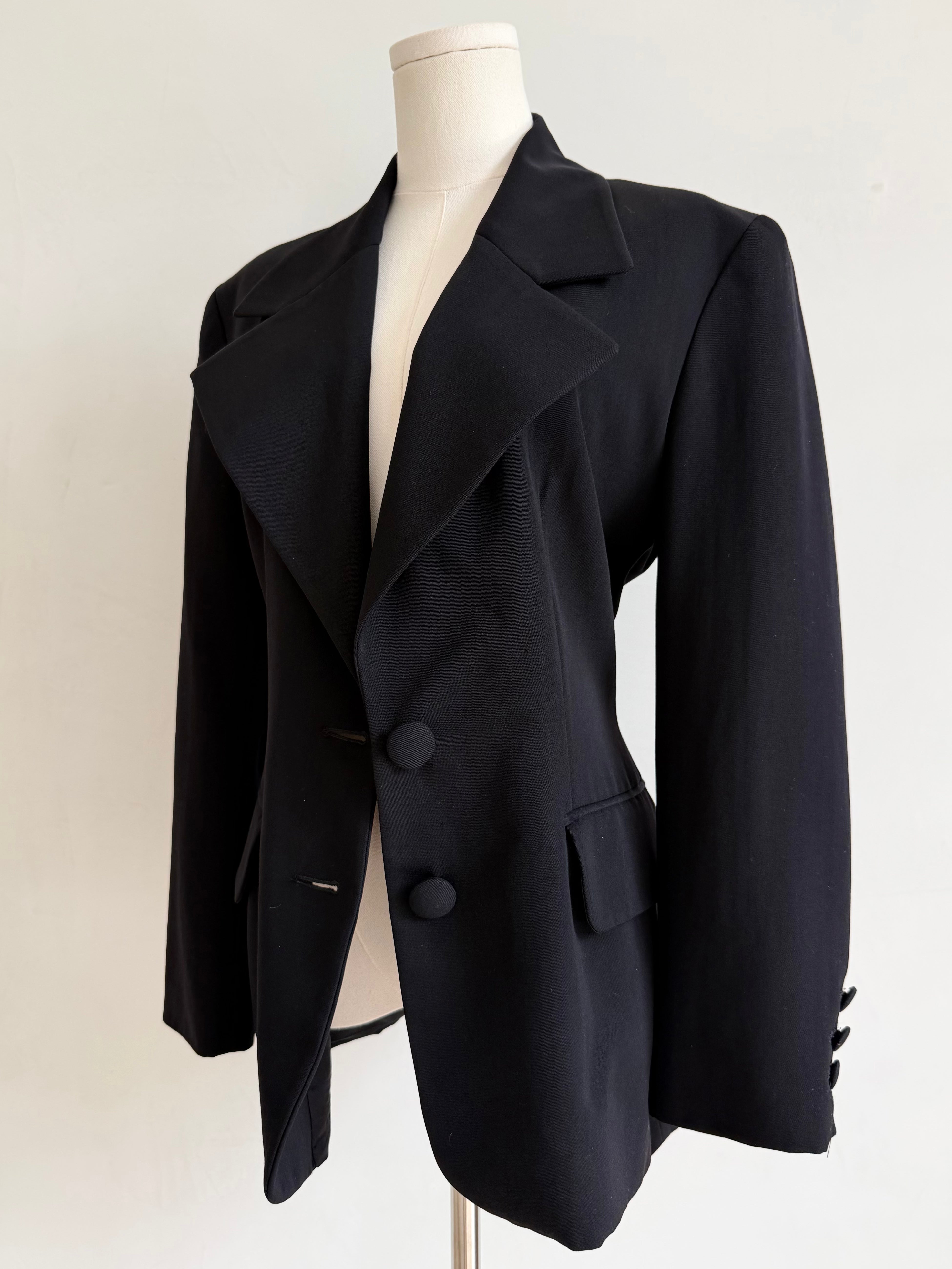 Black Oversized "Which Witch?" Blazer