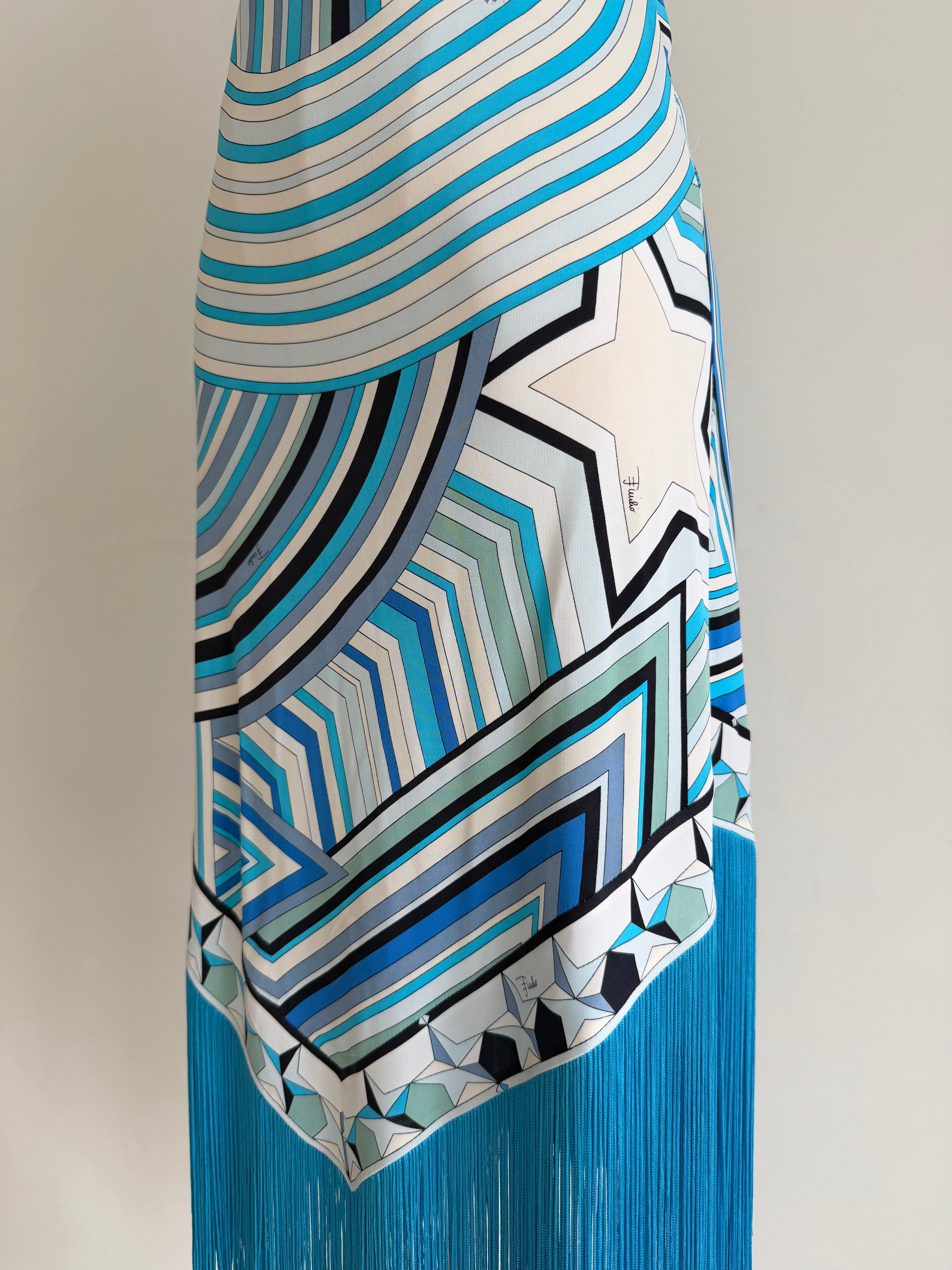 S/S 2008 Blue Fringe Star Dress