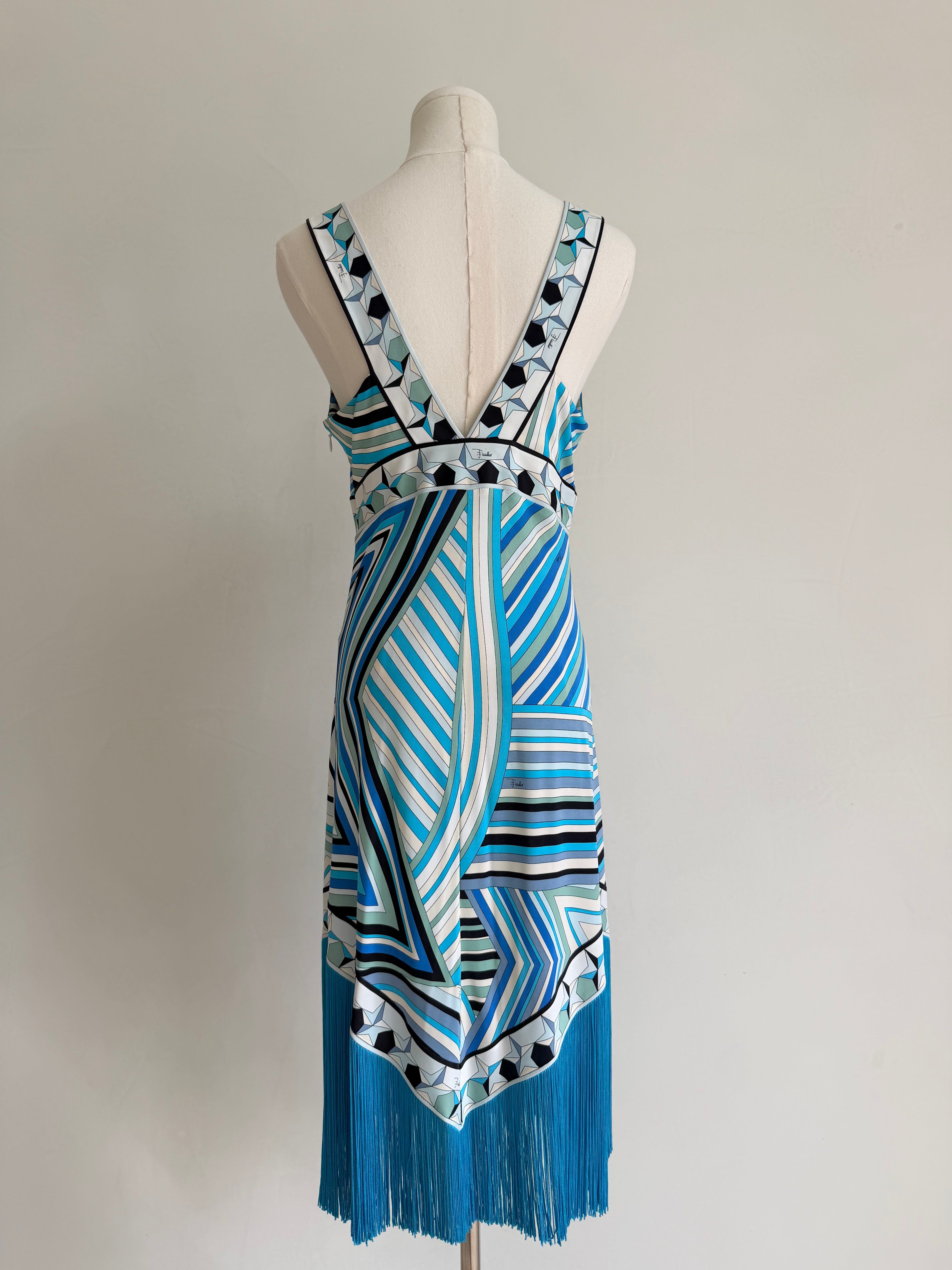 S/S 2008 Blue Fringe Star Dress