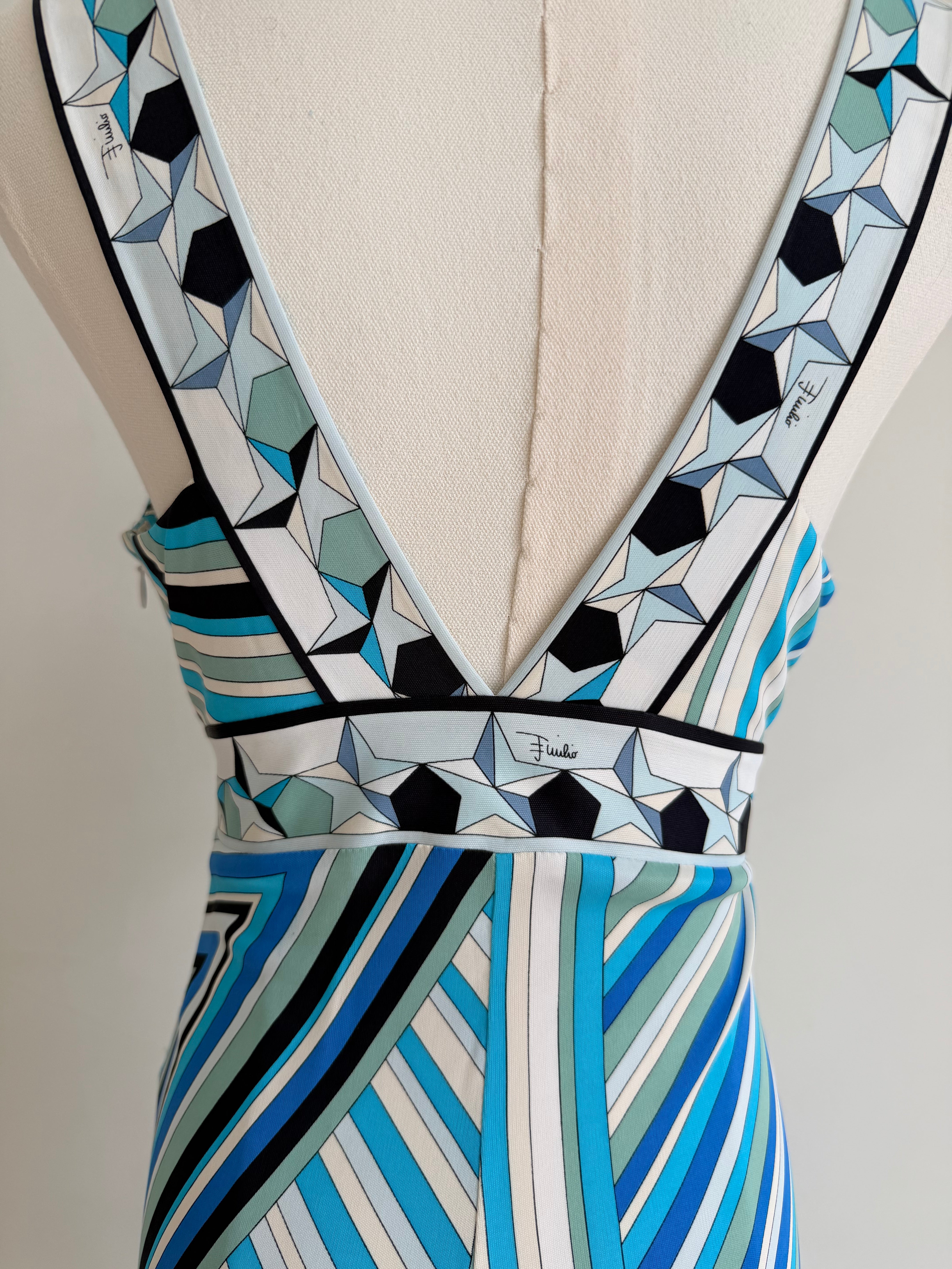 S/S 2008 Blue Fringe Star Dress