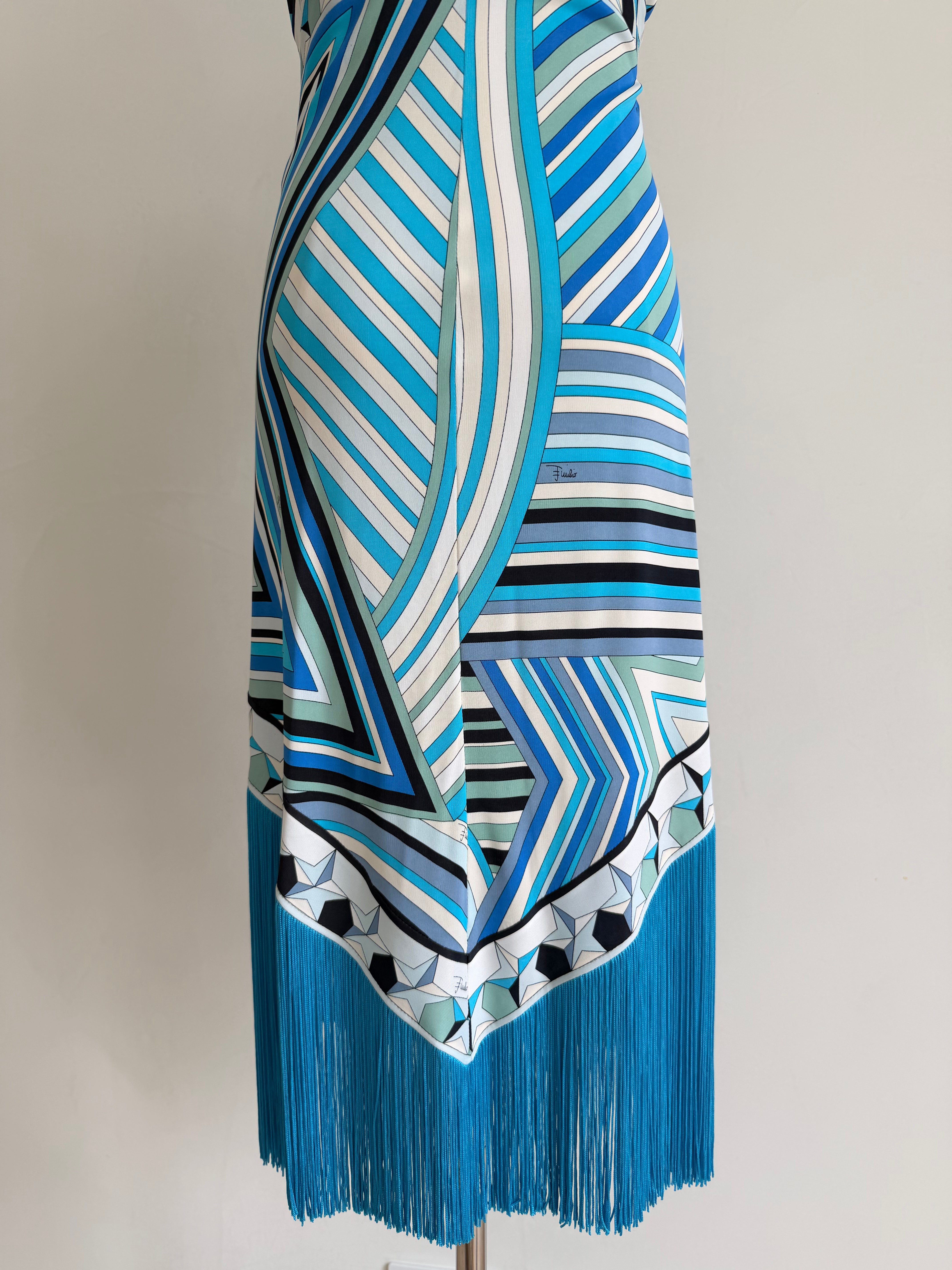 S/S 2008 Blue Fringe Star Dress