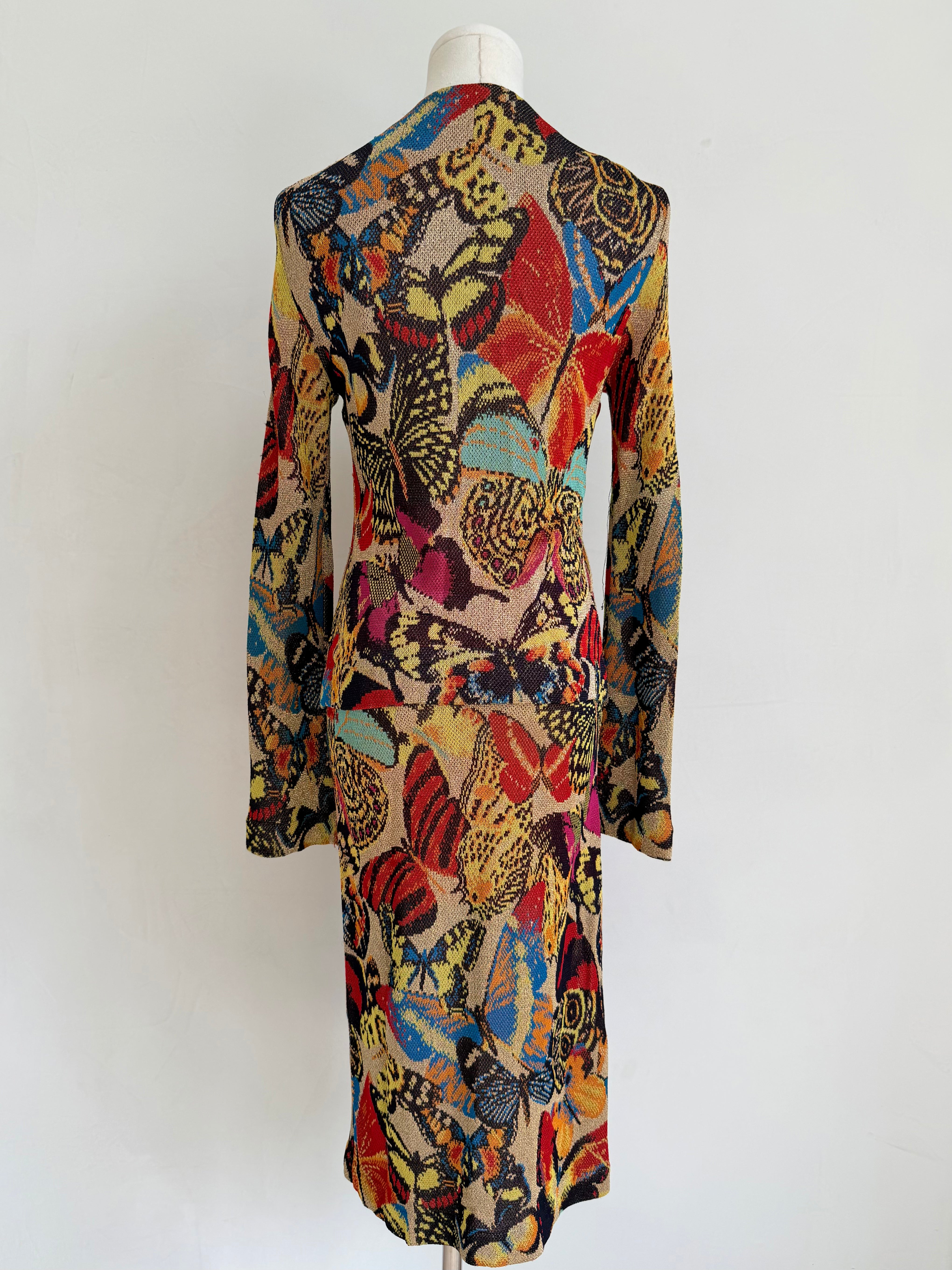Rare 1980s Knit Butterfly Set