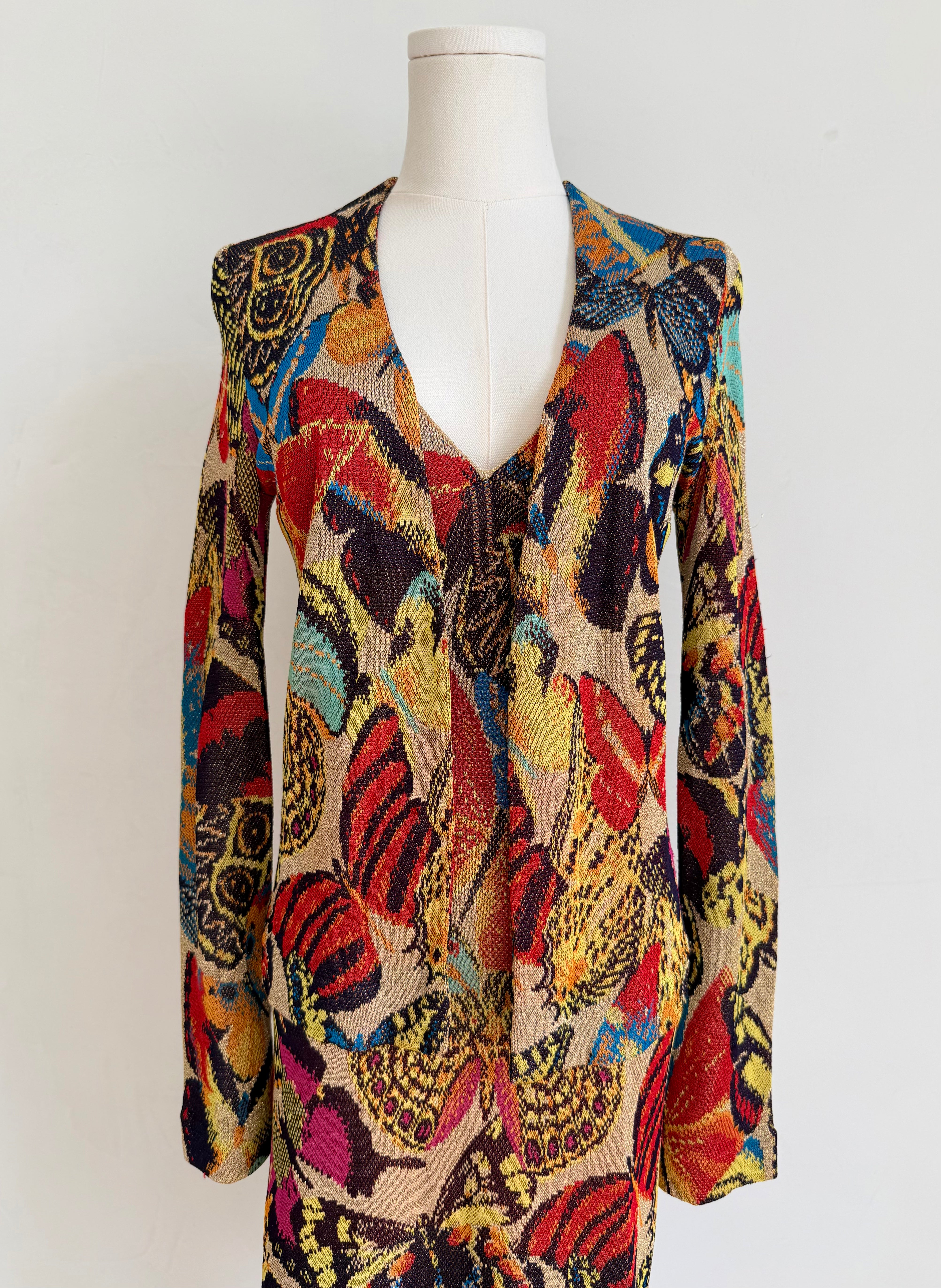 Rare 1980s Knit Butterfly Set