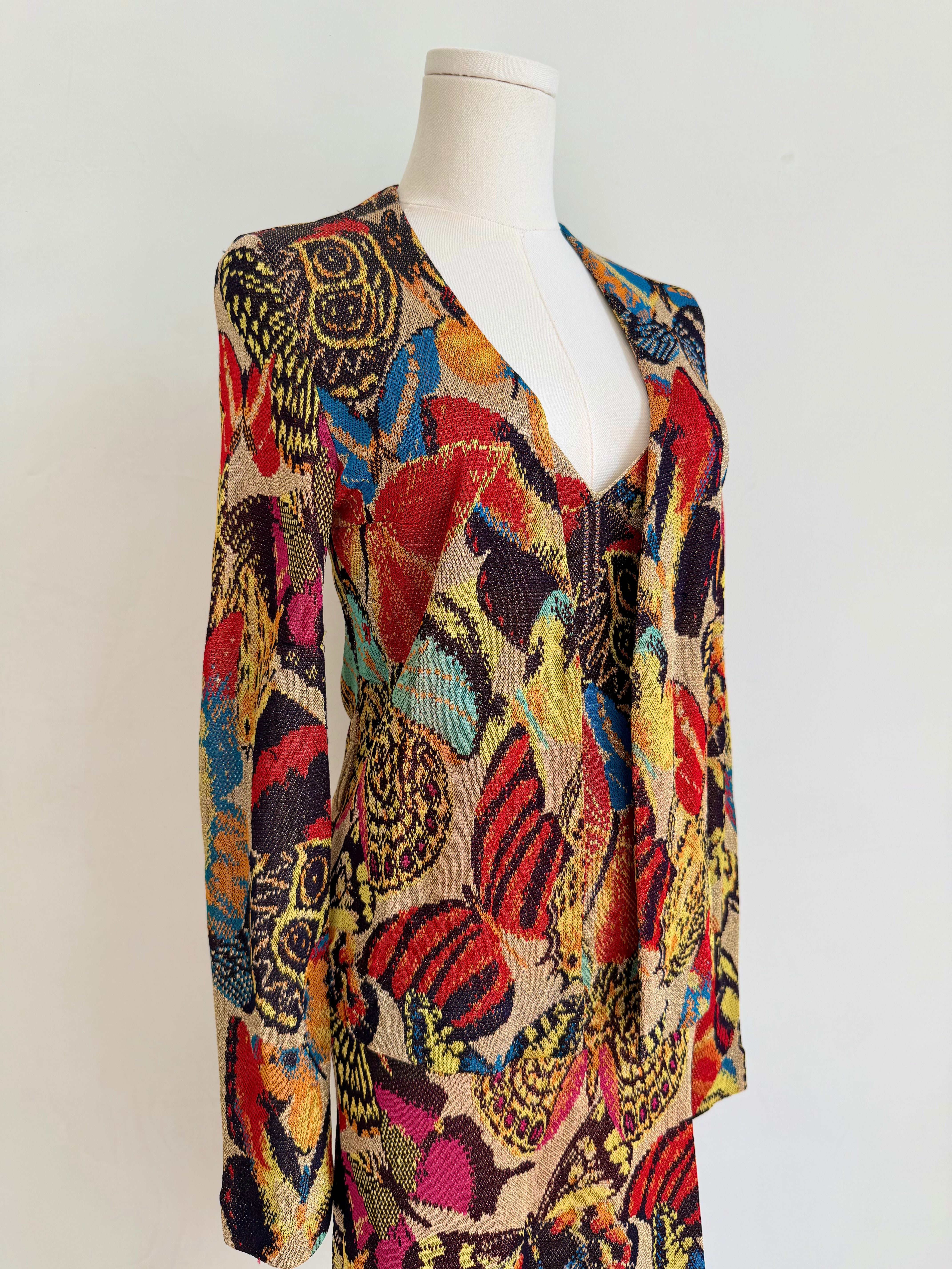 Rare 1980s Knit Butterfly Set