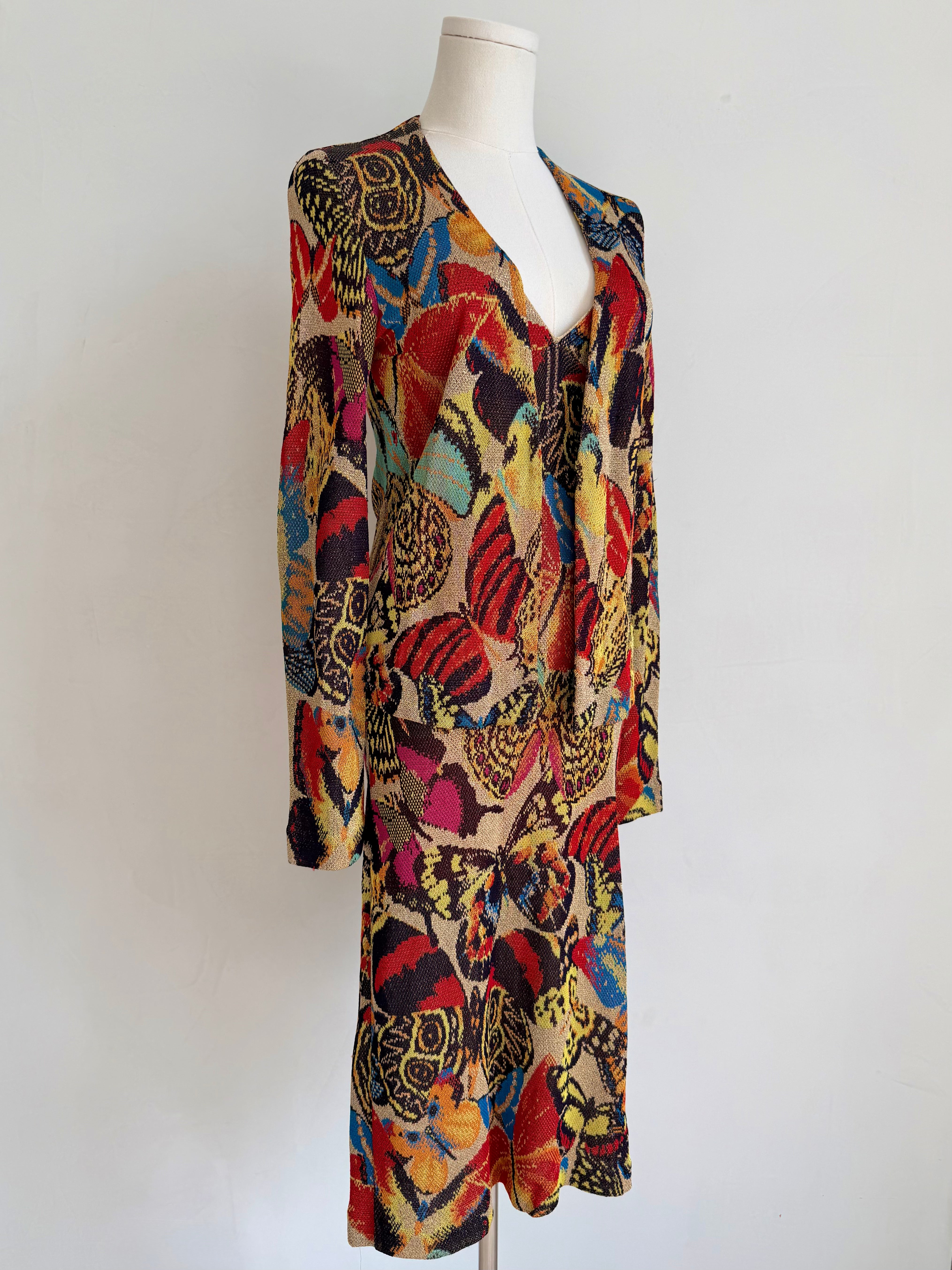 Rare 1980s Knit Butterfly Set