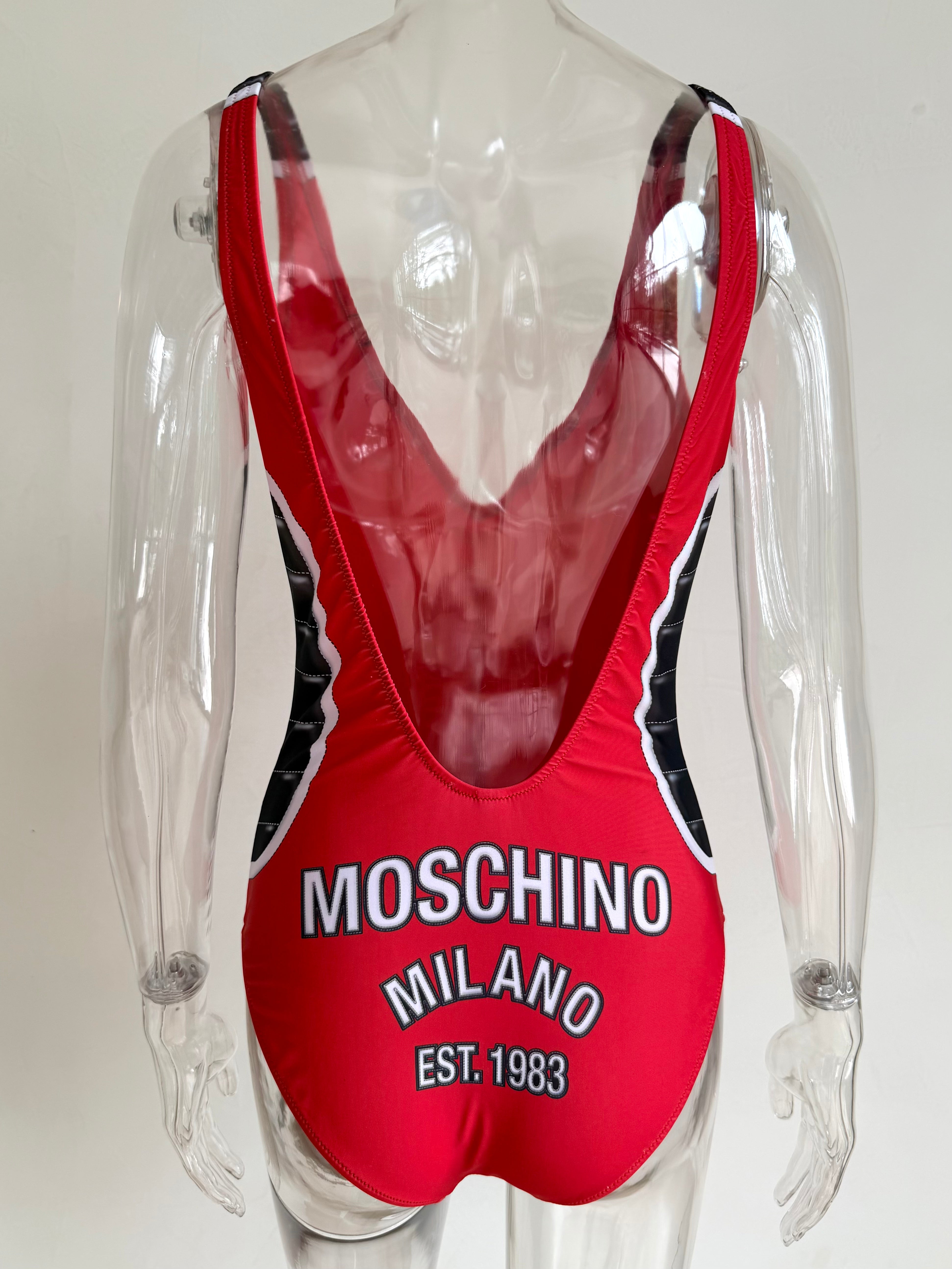 Resort 2018 Red Racer One-Piece