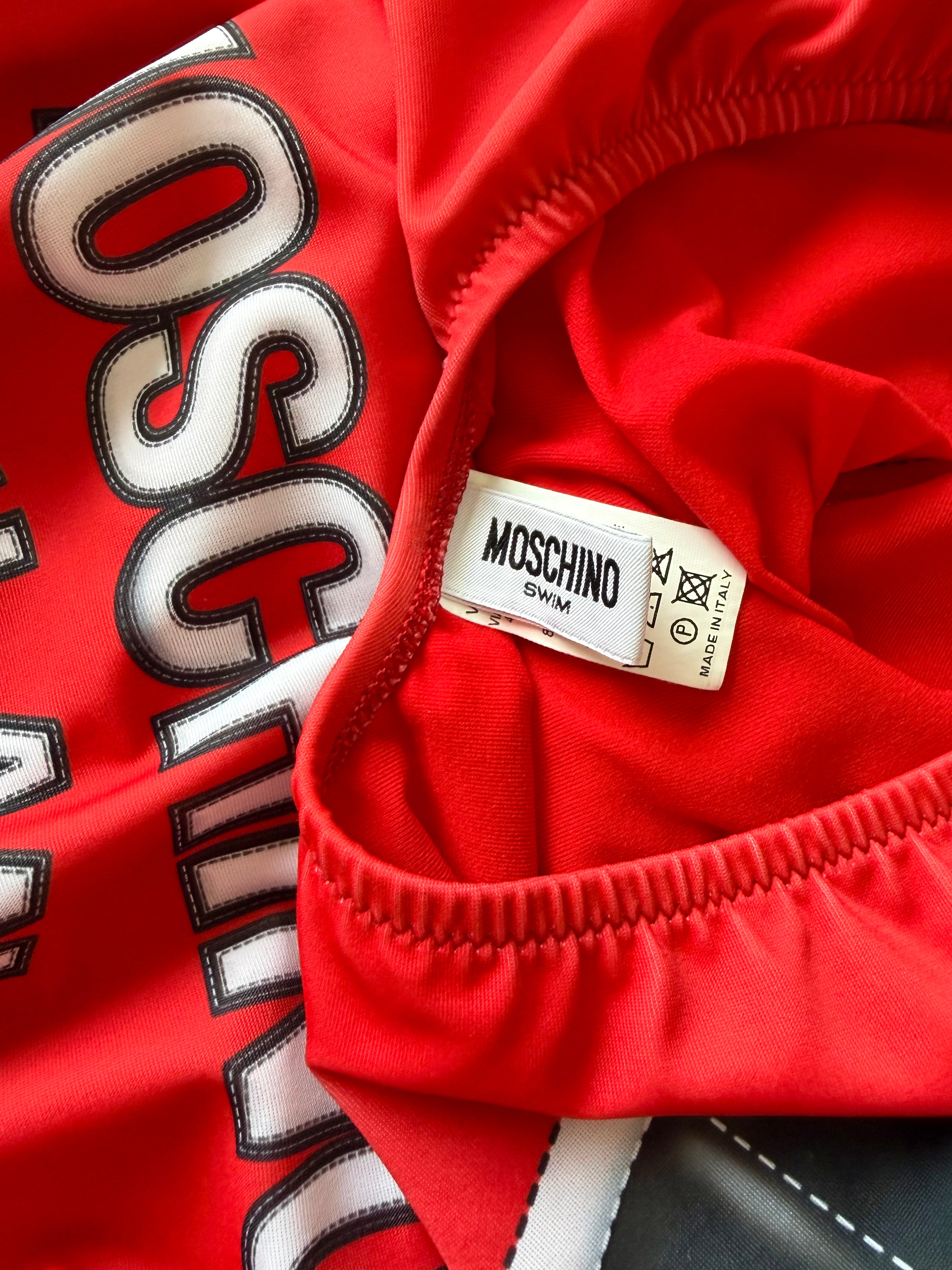 Resort 2018 Red Racer One-Piece