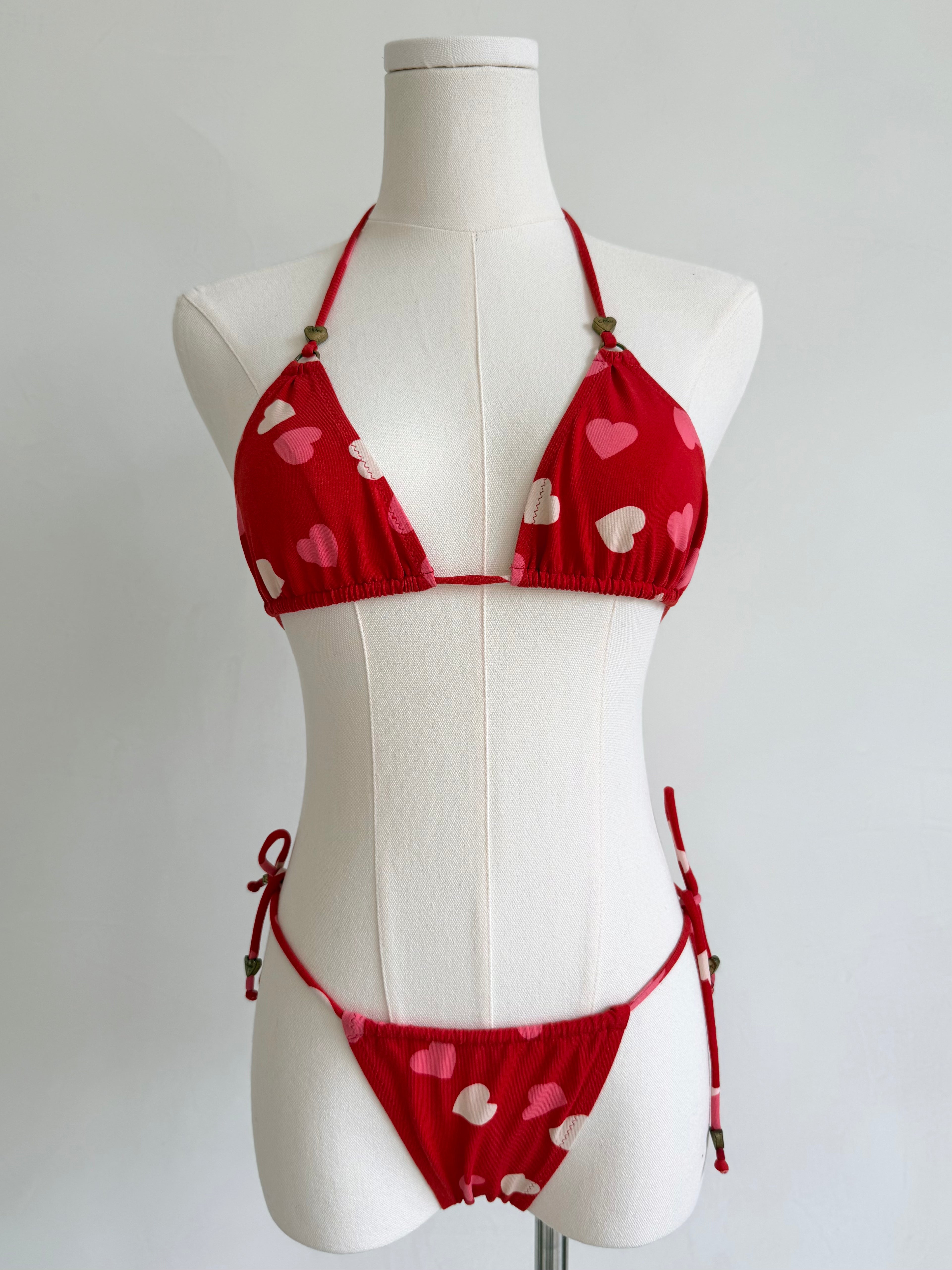 Red & Pink Hearts Bikini