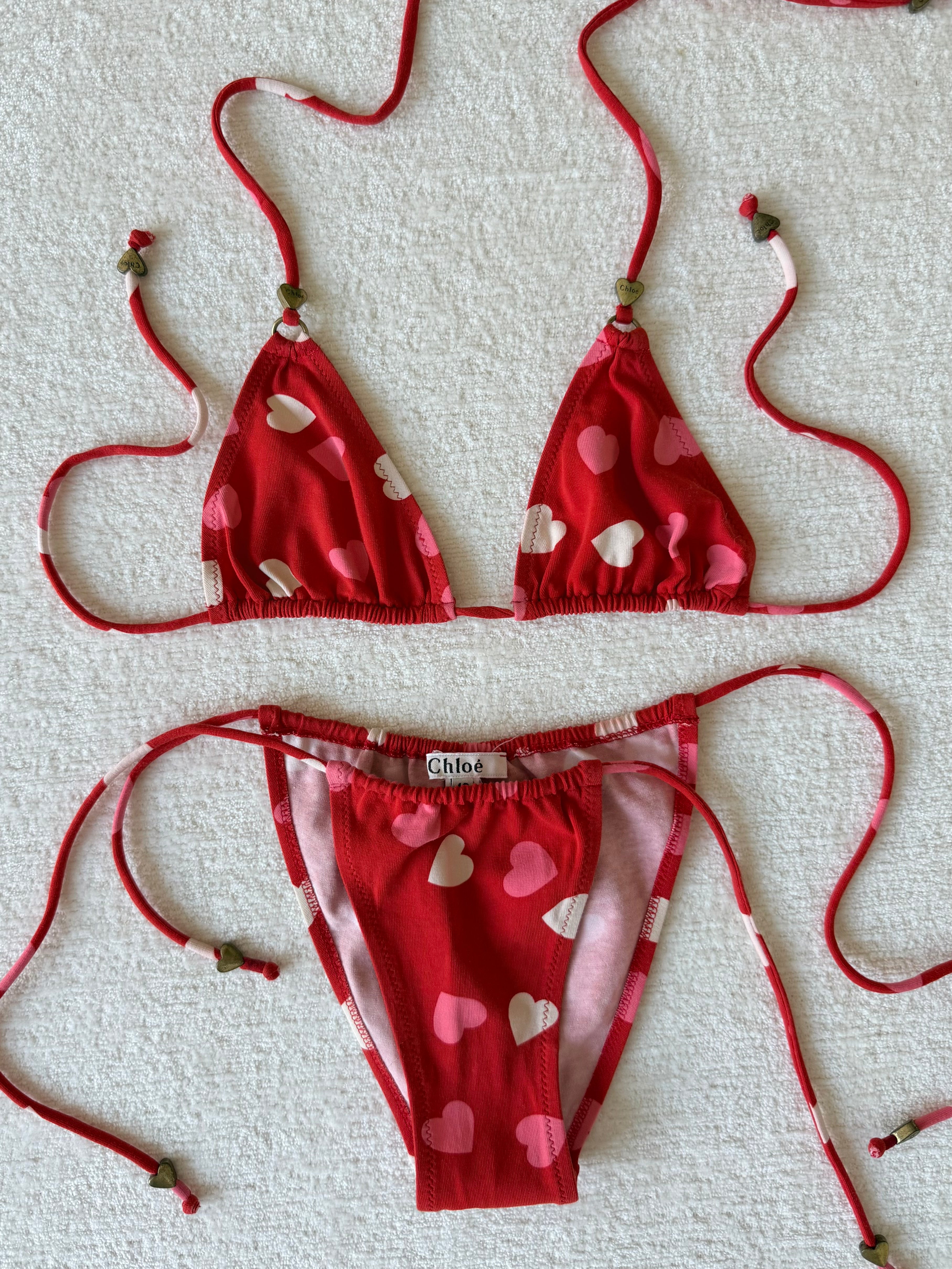 Red & Pink Hearts Bikini