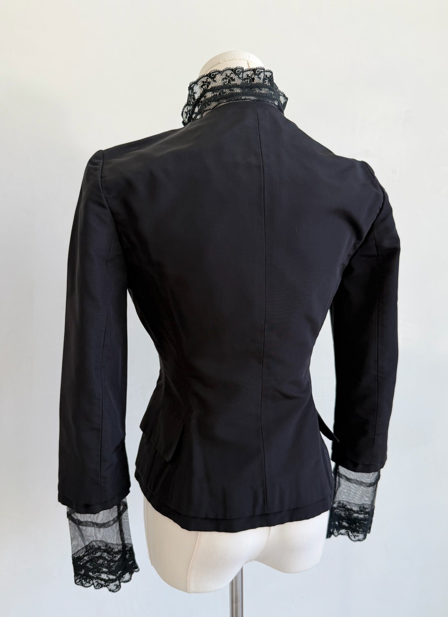 S/S 2005 Black Lace Panel Blazer
