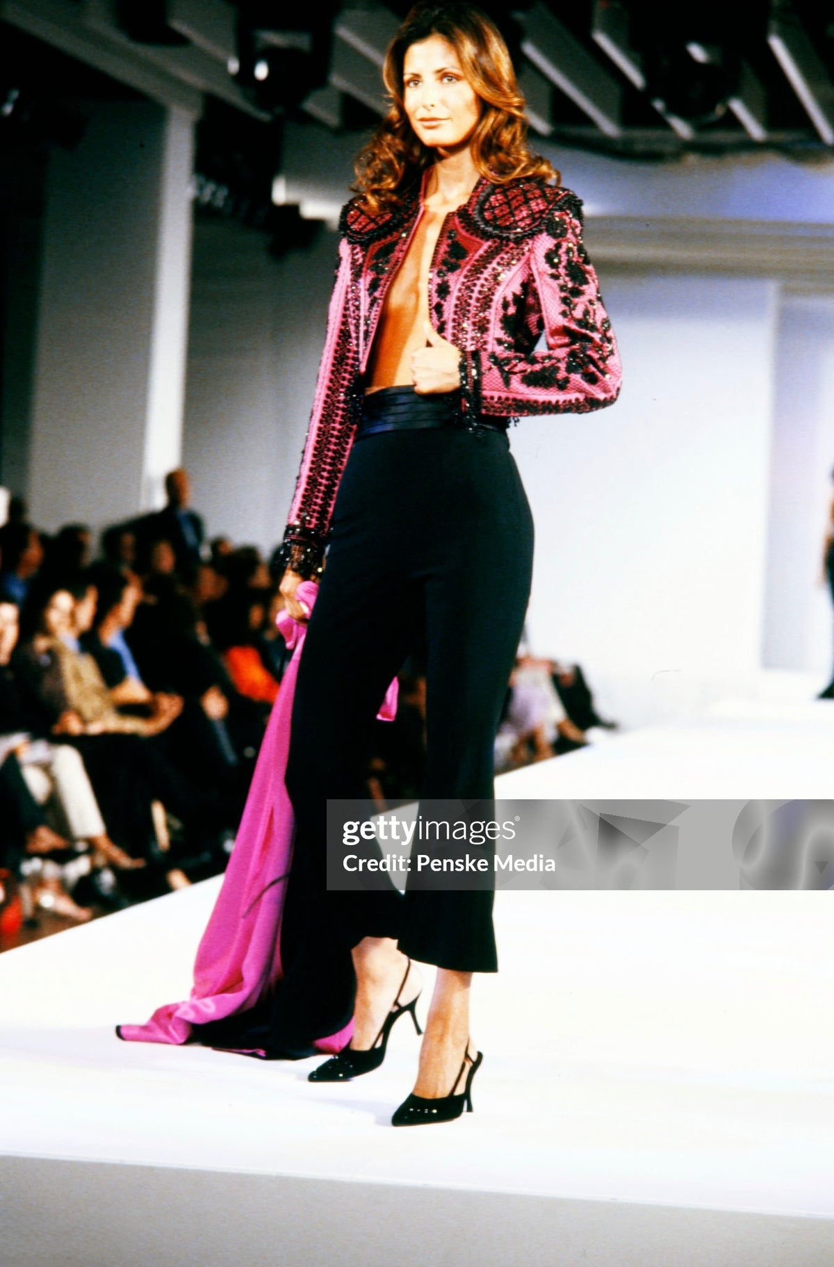 2001 Pink and Black Embroidered "Matador" Jacket