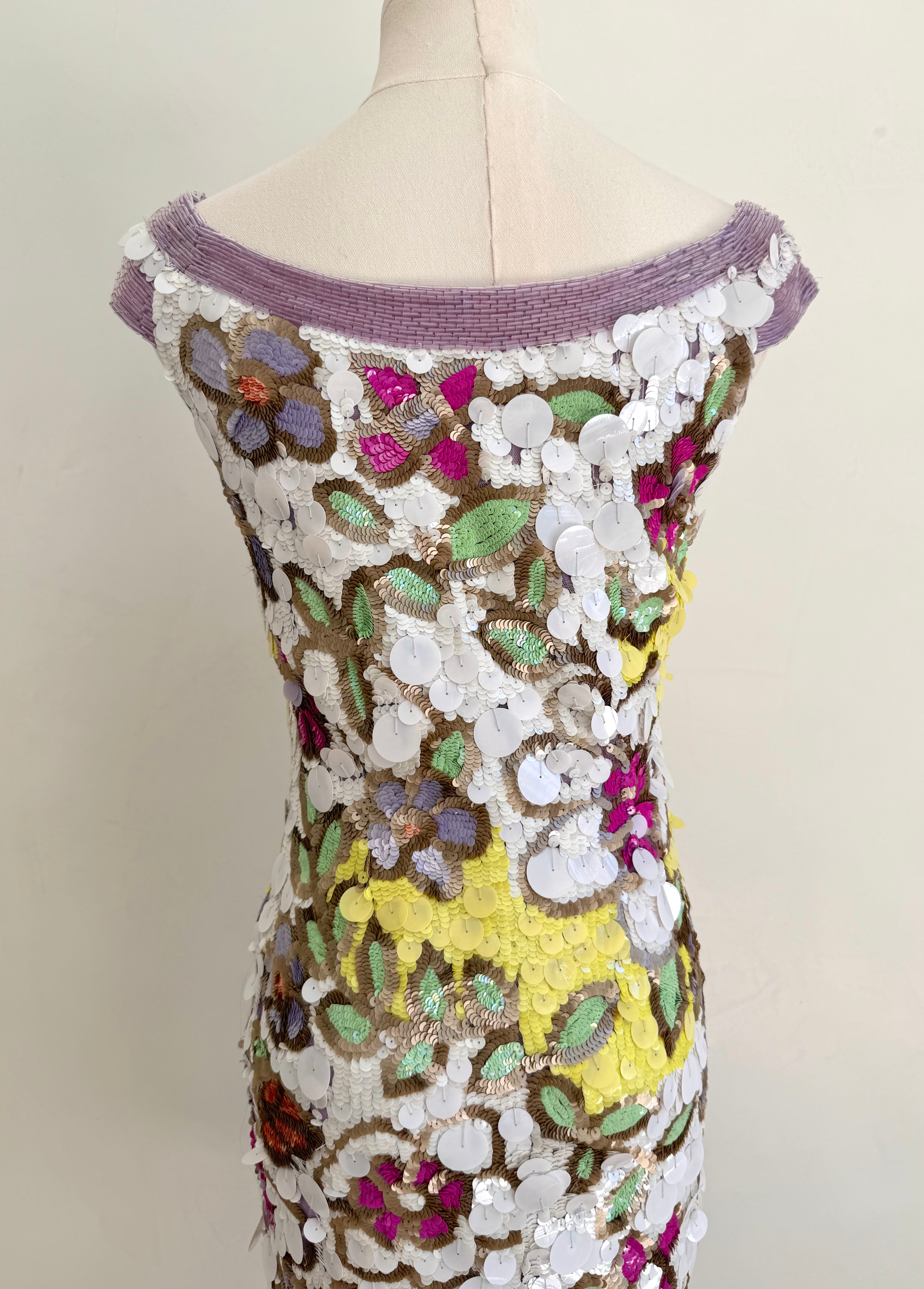 S/S 2004 Floral Sequin Mini Dress