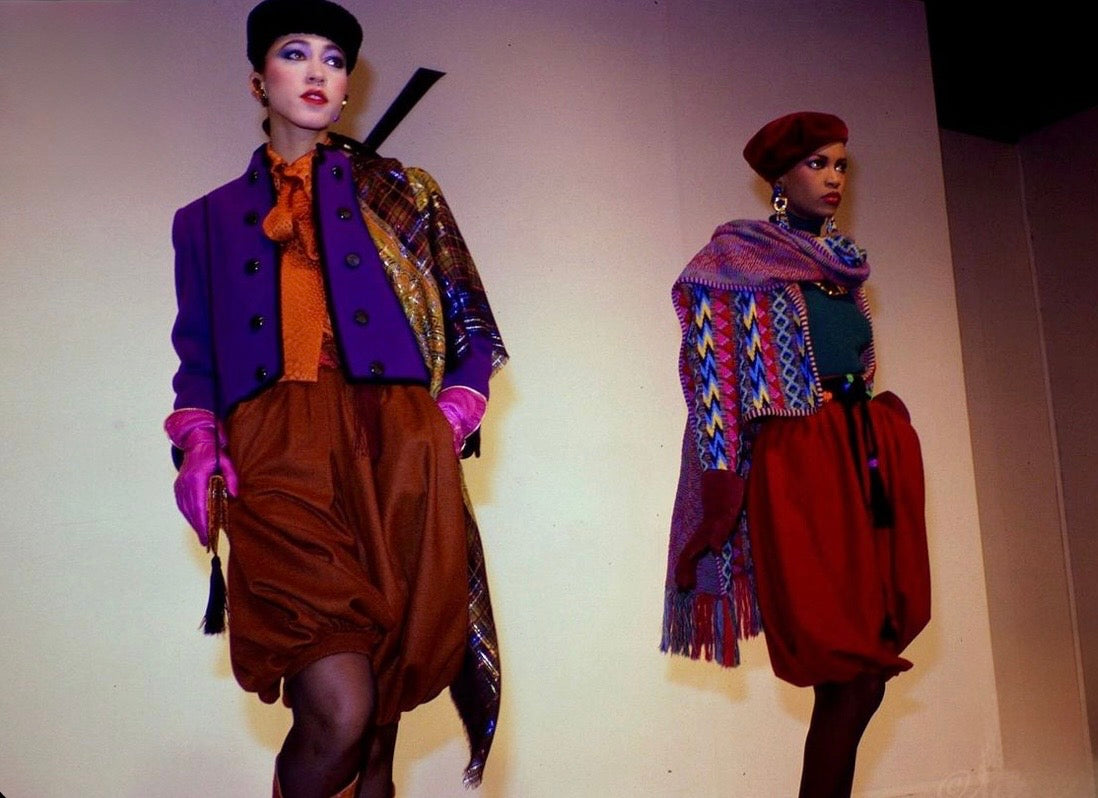 F/W 1982 Purple Velvet Rive Gauche Ruffled Jacket