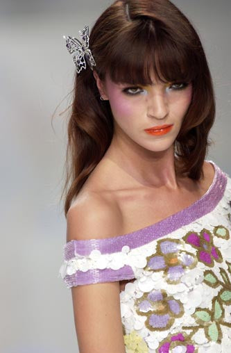 S/S 2004 Floral Sequin Mini Dress