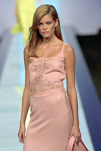 S/S 2000 Pink Floral Lace Boutique Top