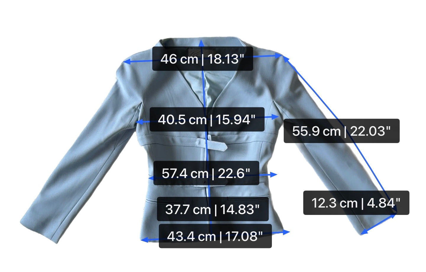 S/S 2004 Light Blue Wool Jacket