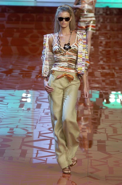 S/S 2005 Multicolor Sequin Rope-Strap Camisole Top