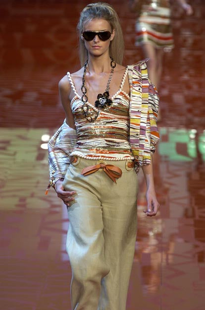 S/S 2005 Multicolor Sequin Rope-Strap Camisole Top