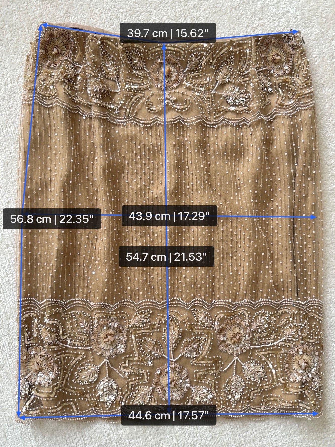 2000s Fully Embellished Midi Skirt
