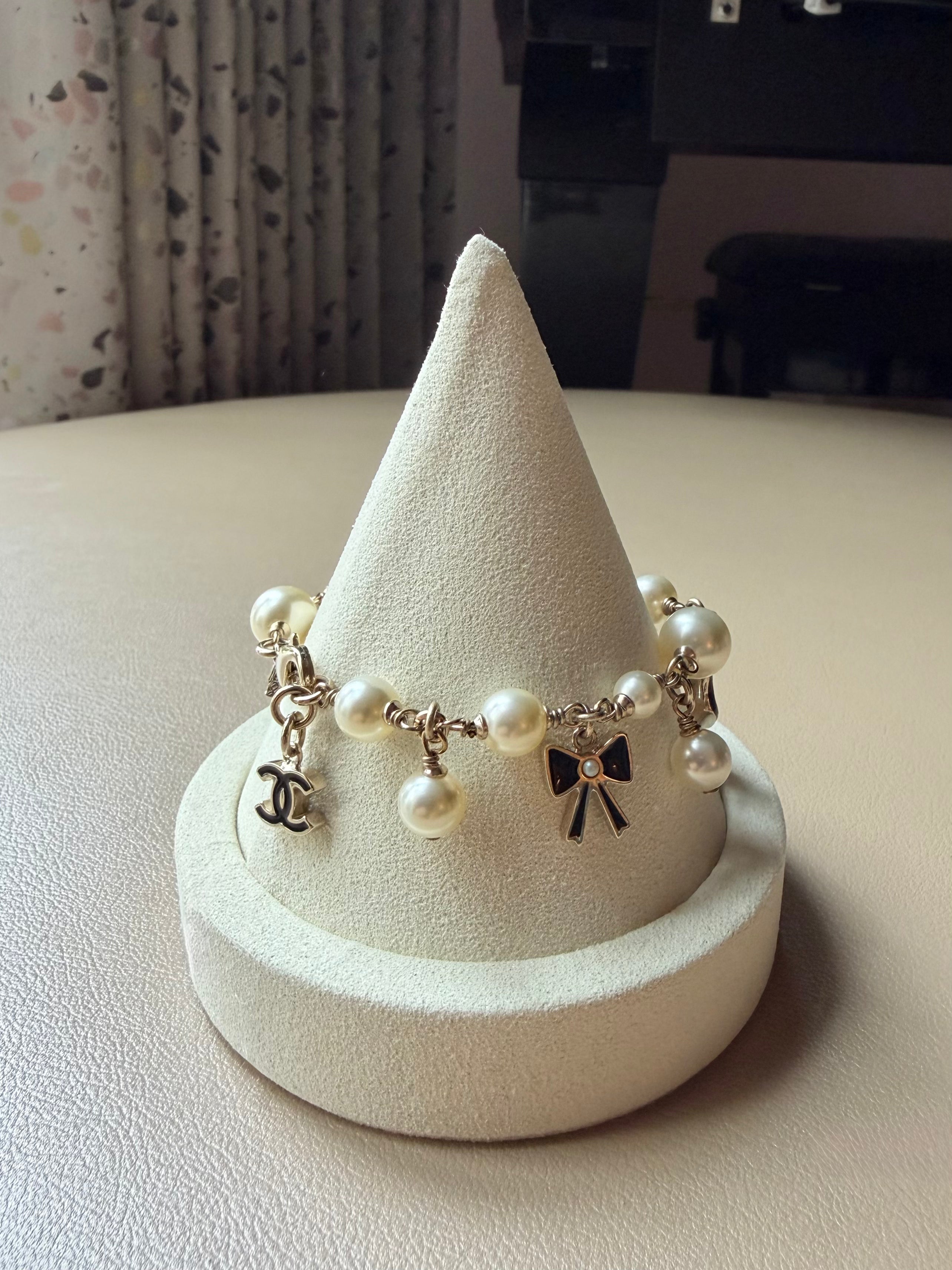 Pearl Charm Bracelet
