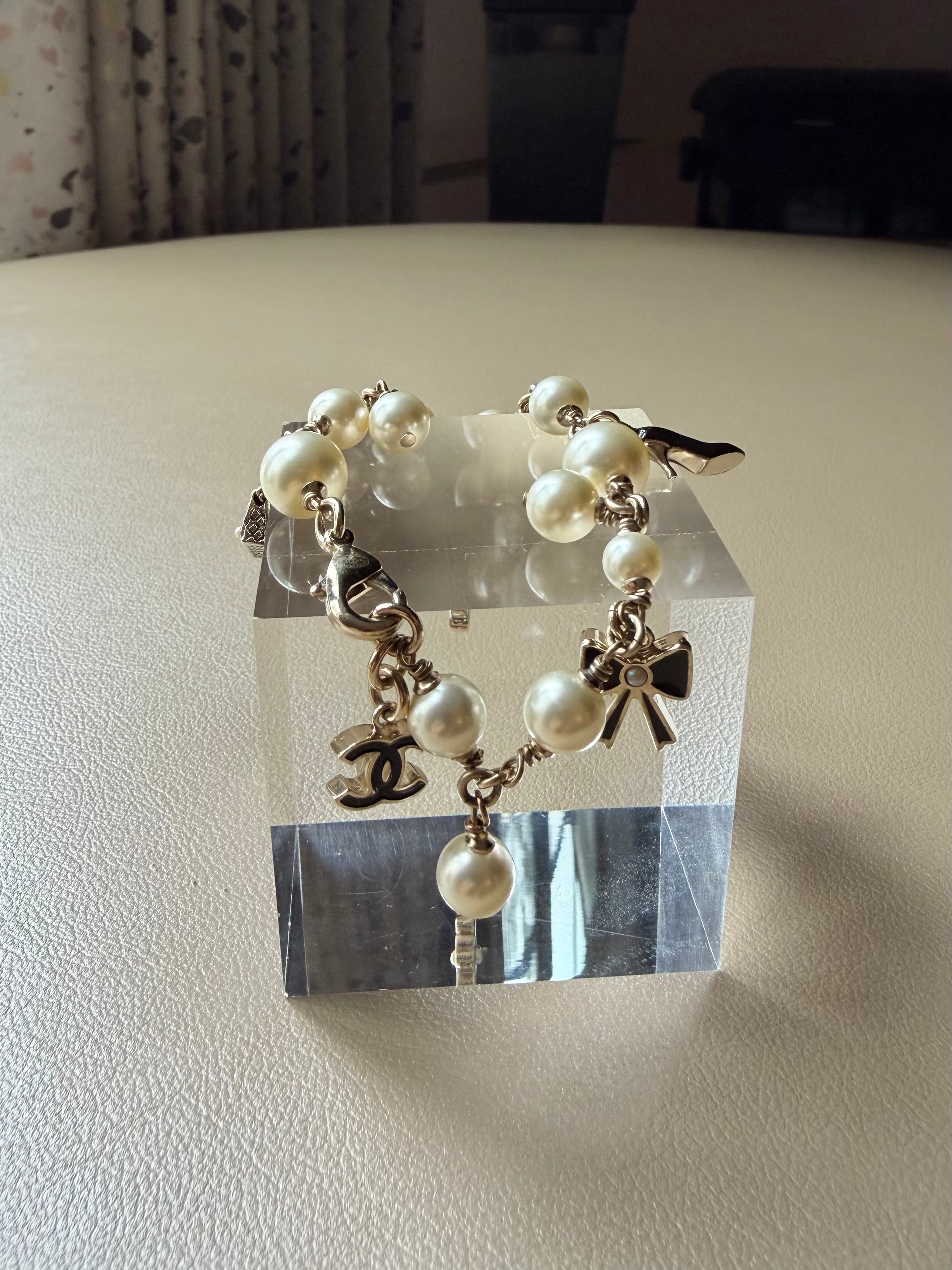 Pearl Charm Bracelet