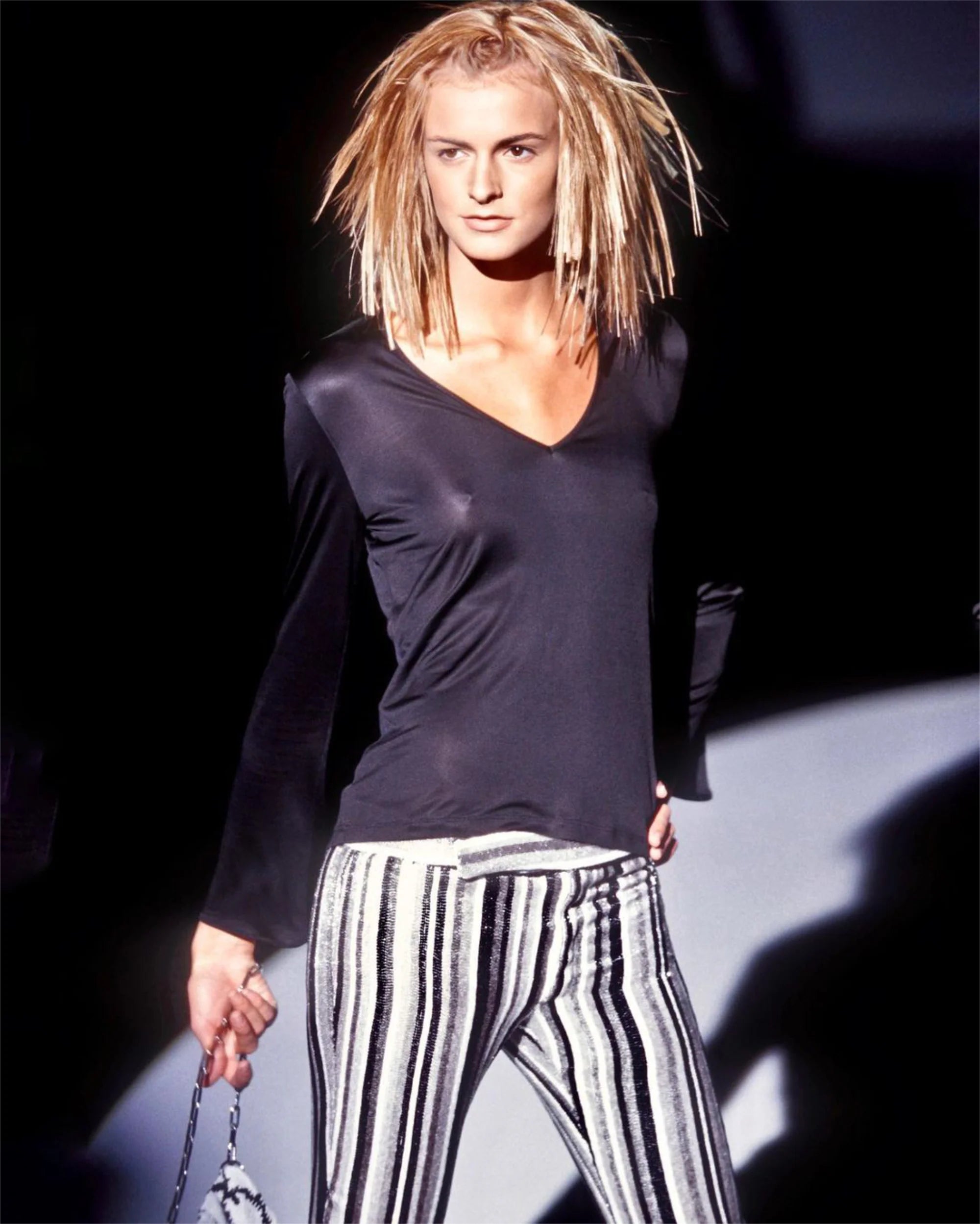 S/S 2000 Beaded Striped Pants