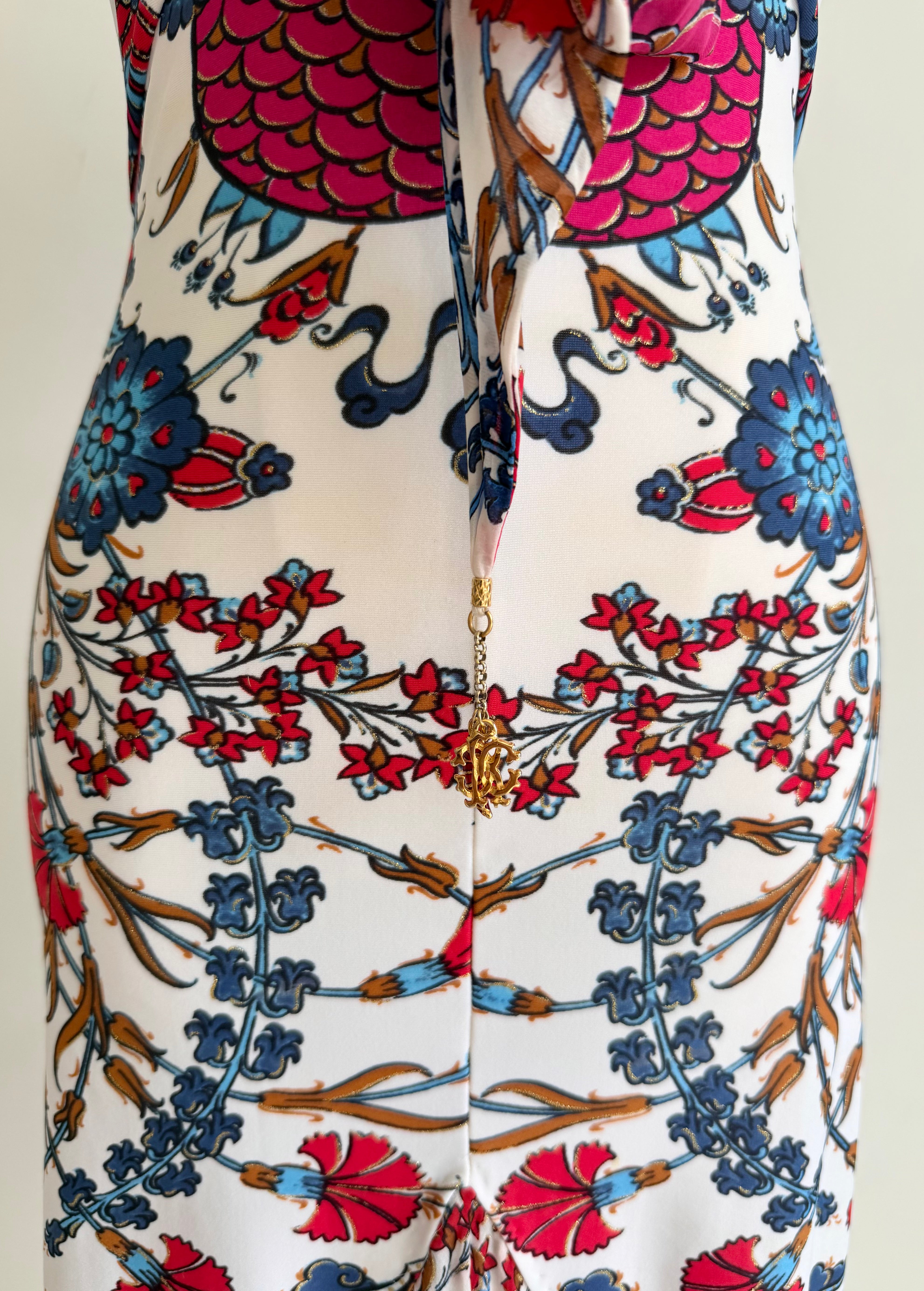 S/S 2006 Floral Print Ruffle Midi Dress