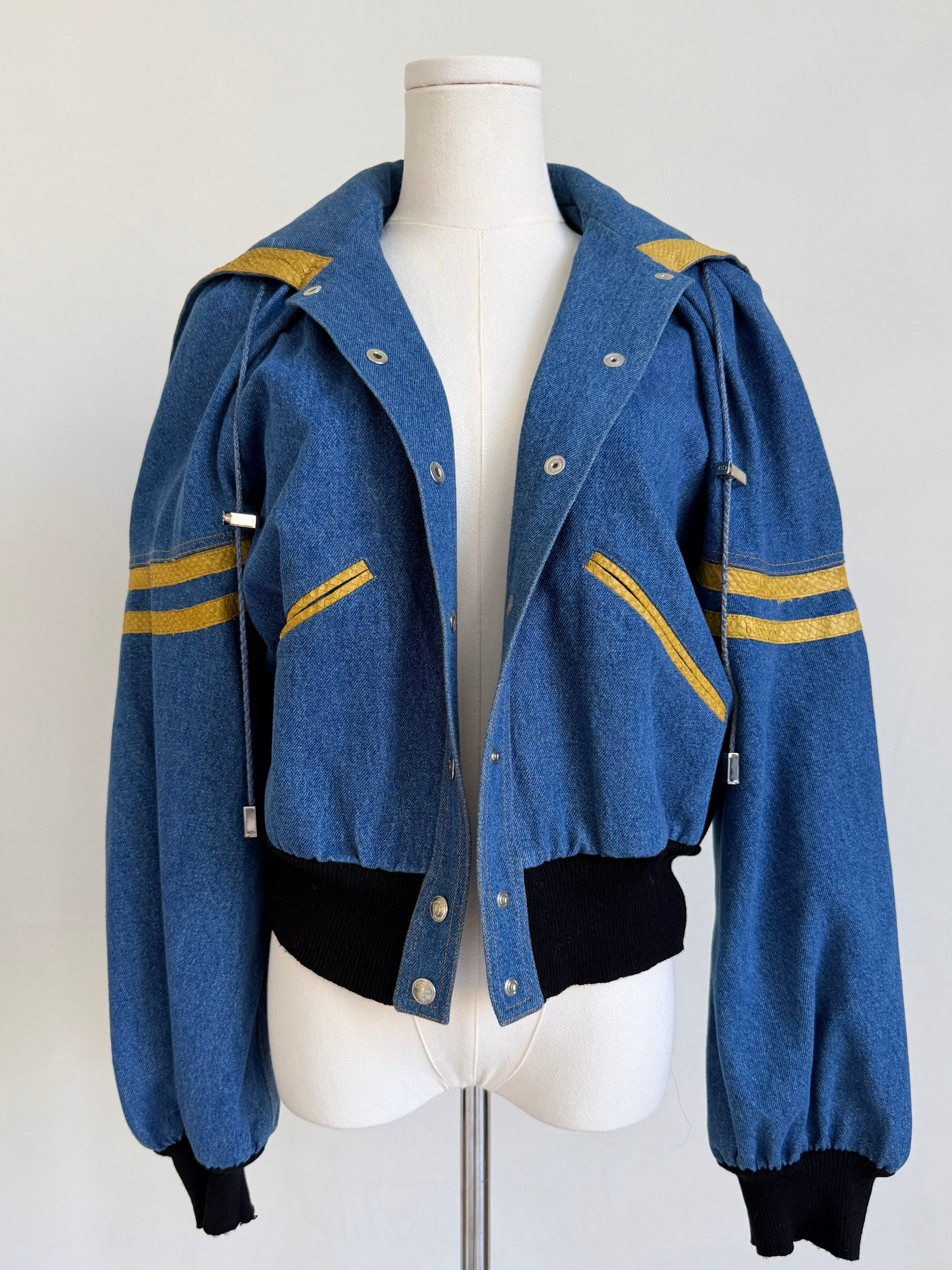 S/S 2003 “Addict” Denim Bomber Jacket