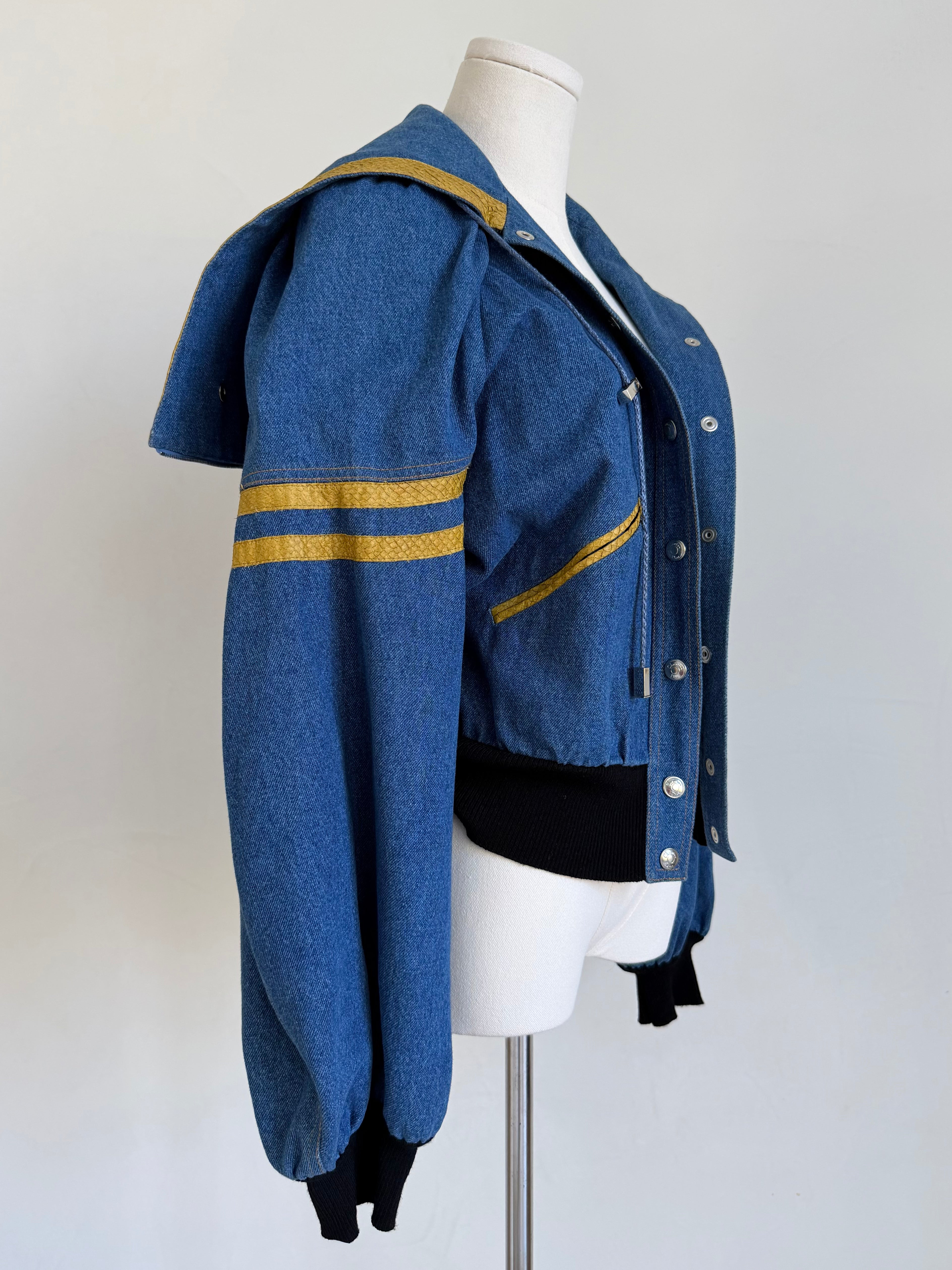 S/S 2003 “Addict” Denim Bomber Jacket