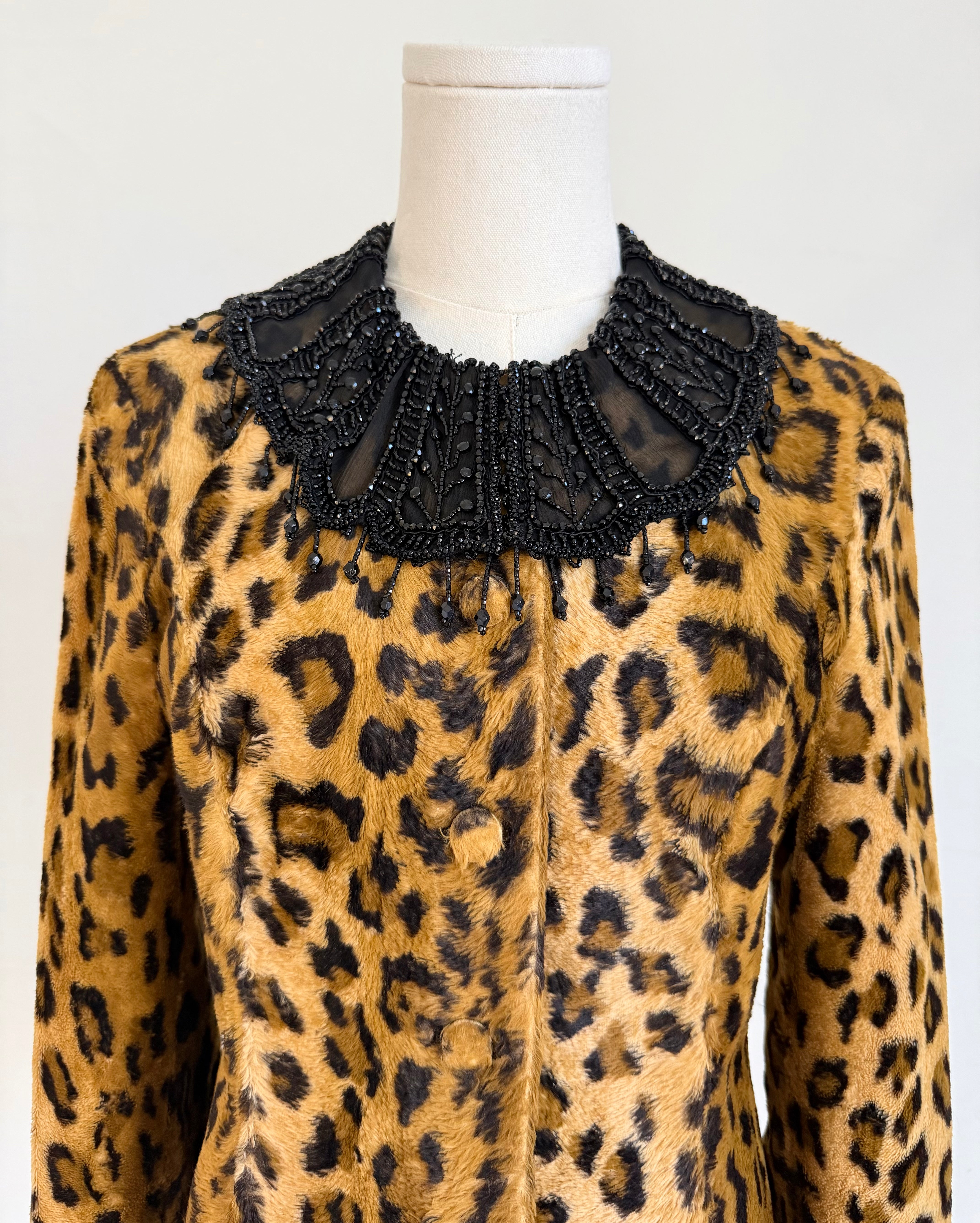 F/W 1994 Runway Leopard Beaded Jacket
