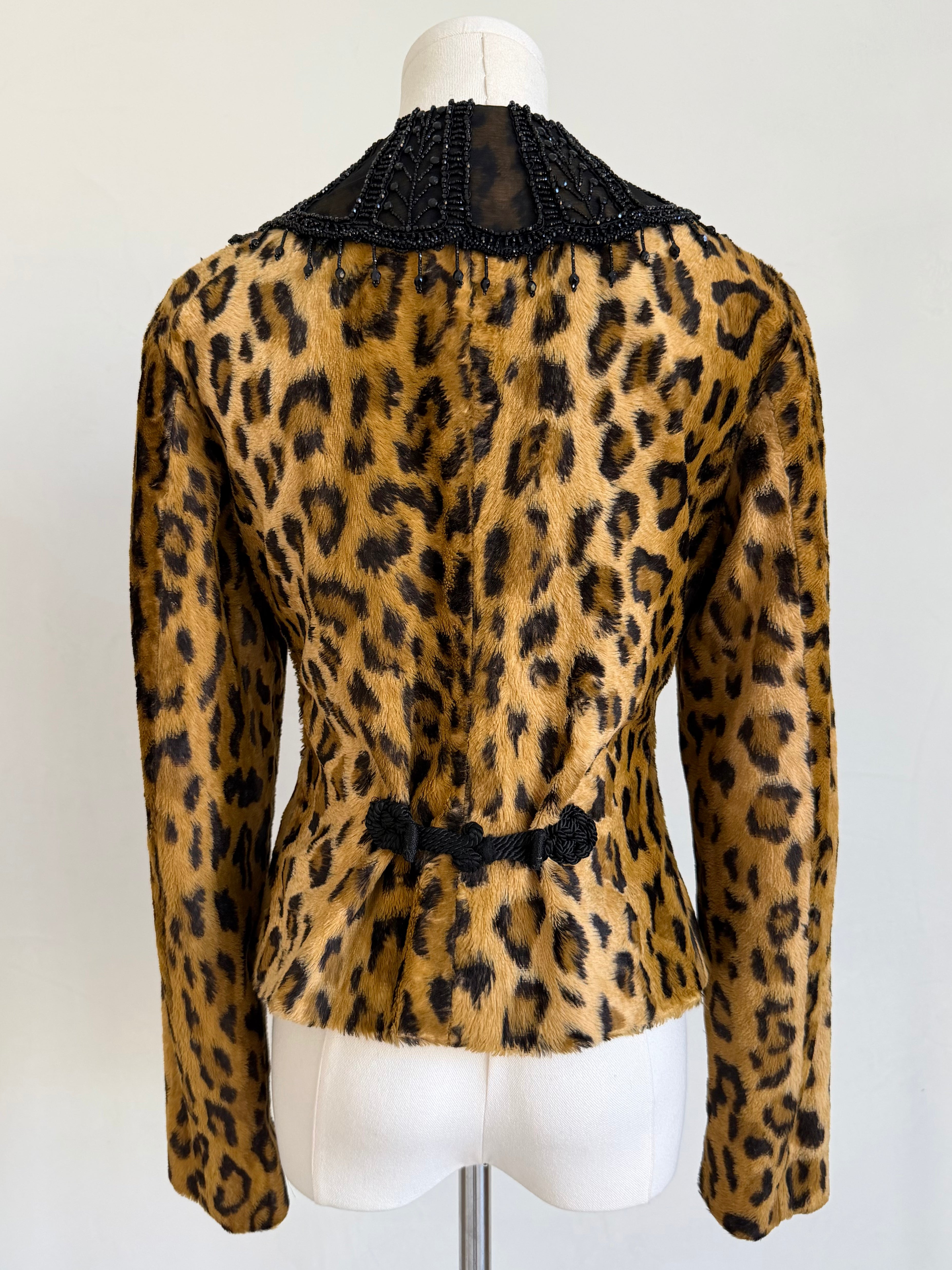 F/W 1994 Runway Leopard Beaded Jacket