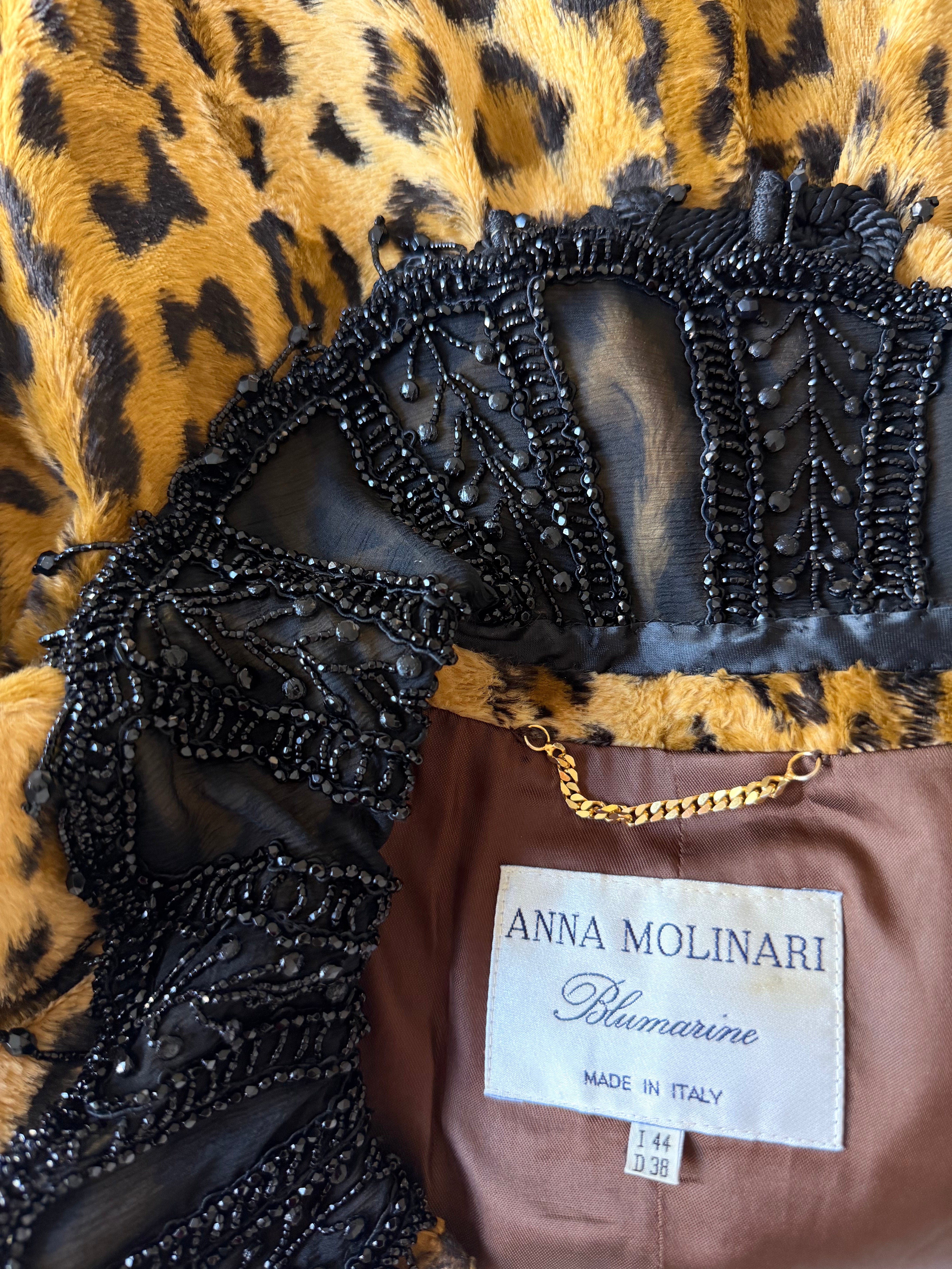 F/W 1994 Runway Leopard Beaded Jacket