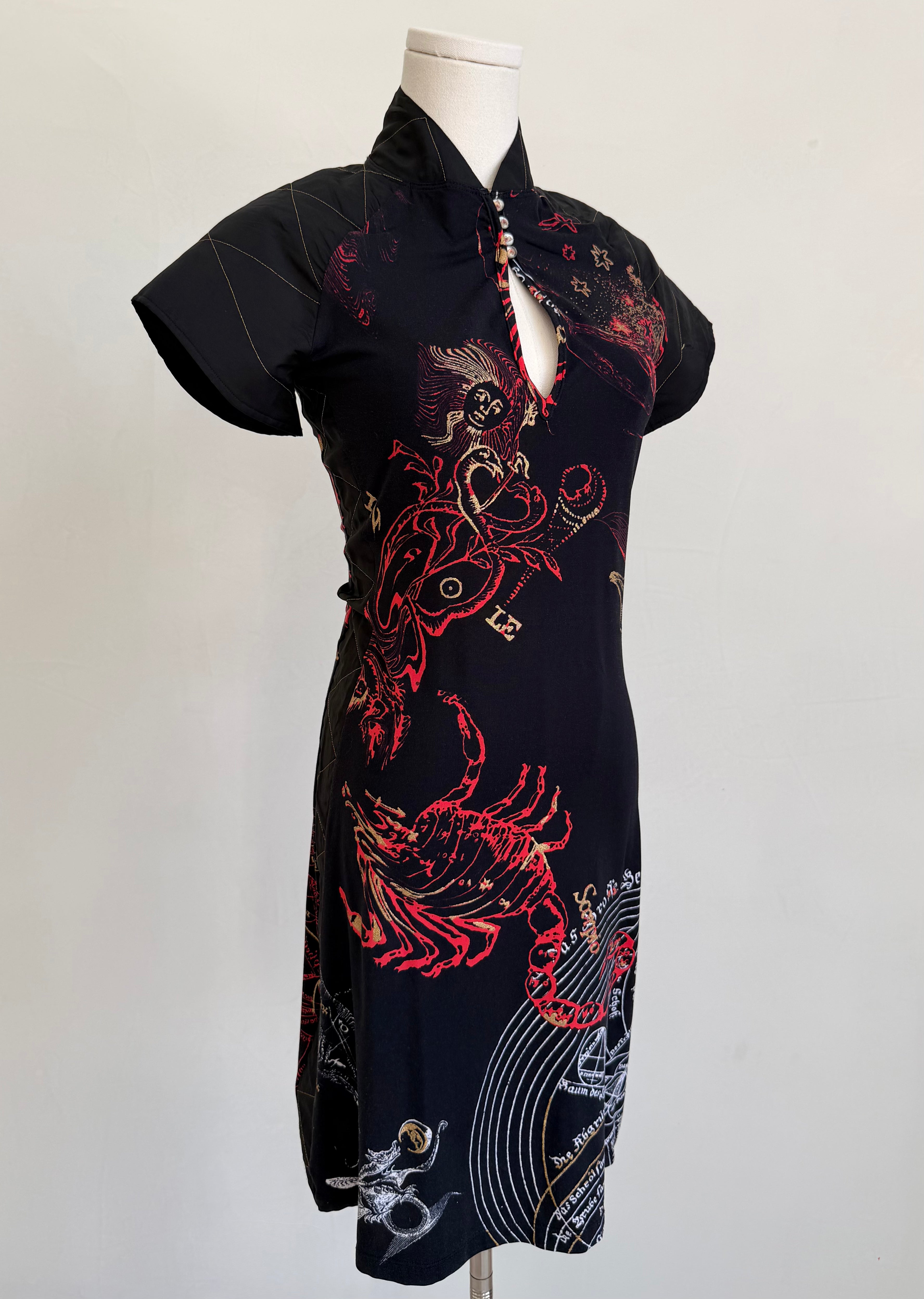 F/W 2003 Zodiac Print Mini Dress
