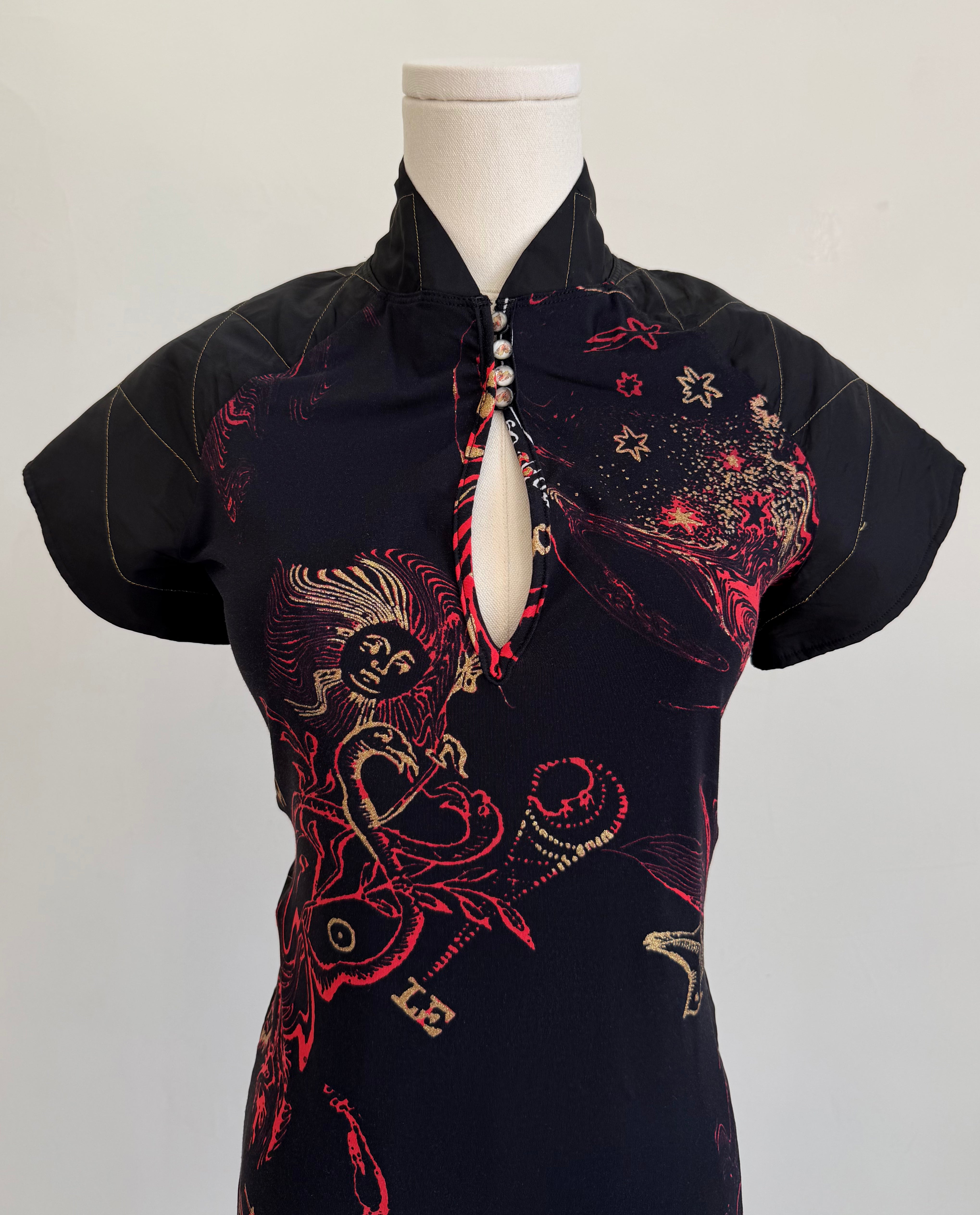 F/W 2003 Zodiac Print Mini Dress