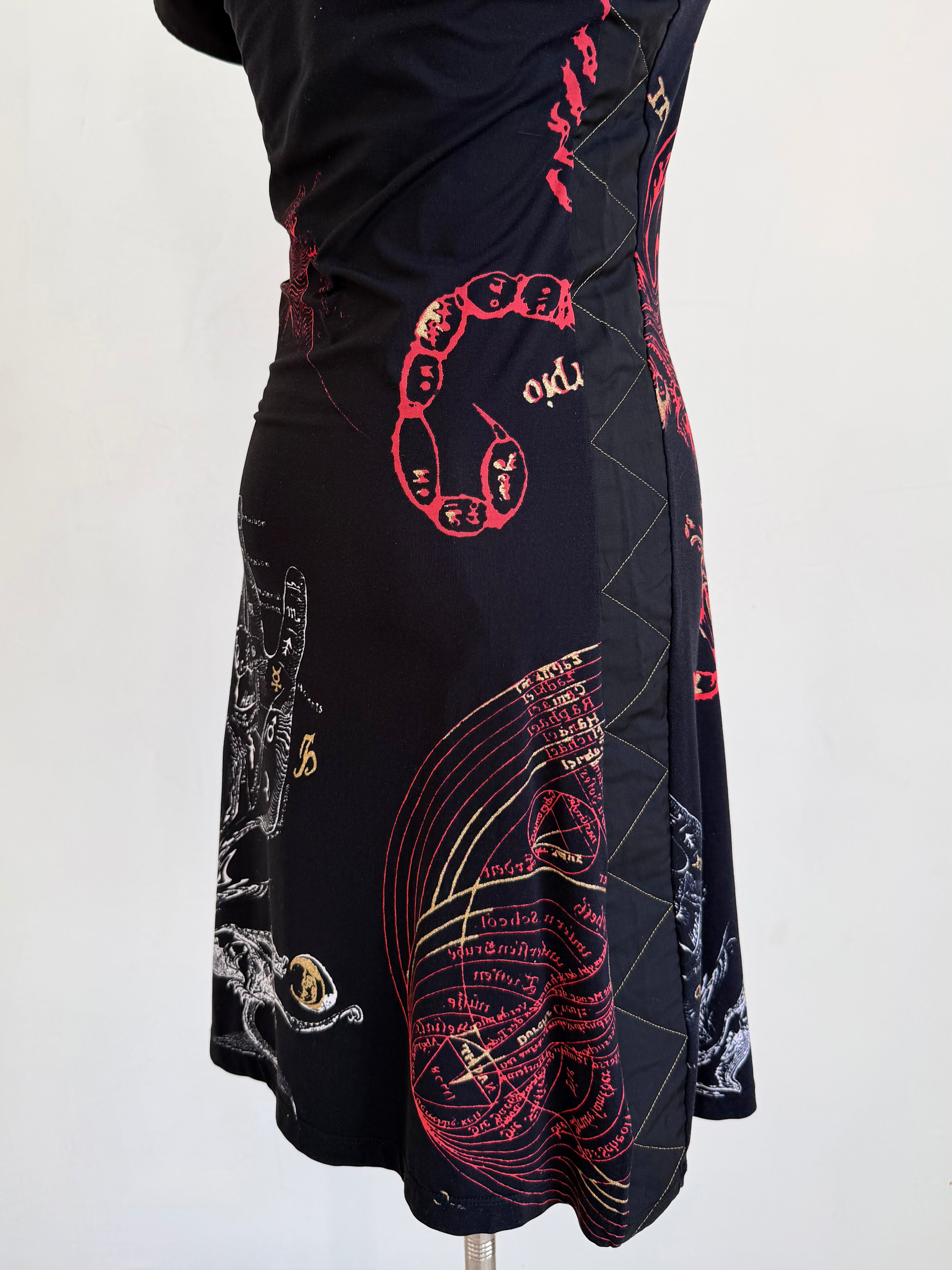 F/W 2003 Zodiac Print Mini Dress