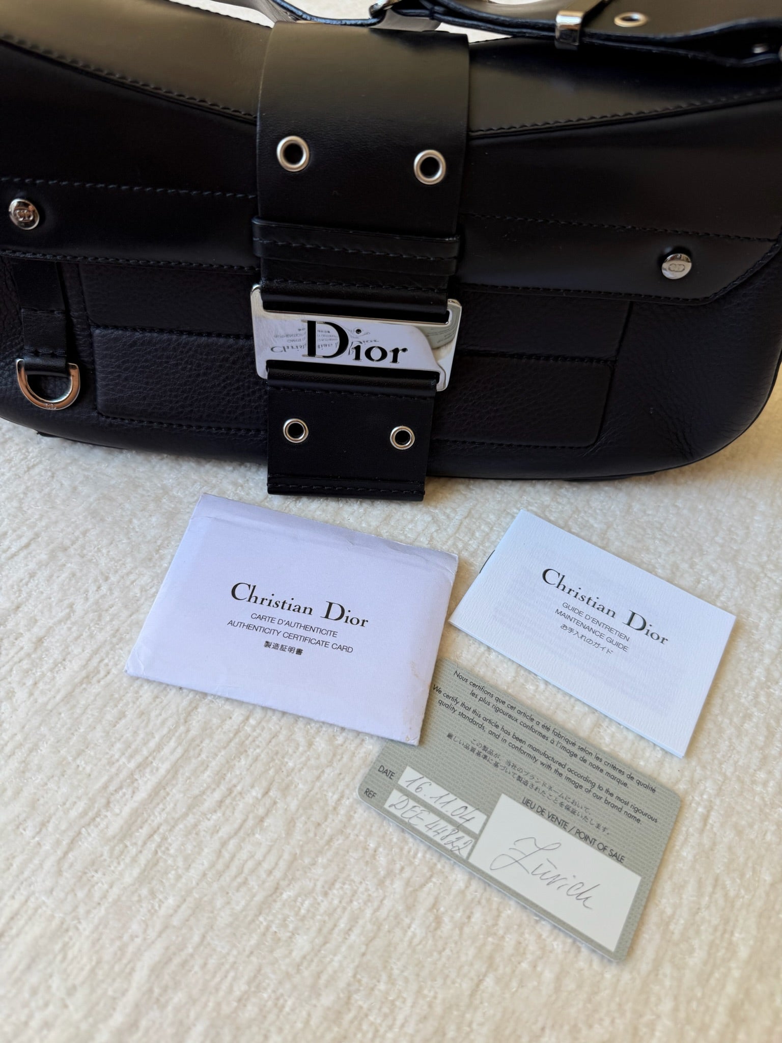 S/S 2003 “Columbus" Street Chic Leather Shoulder Bag