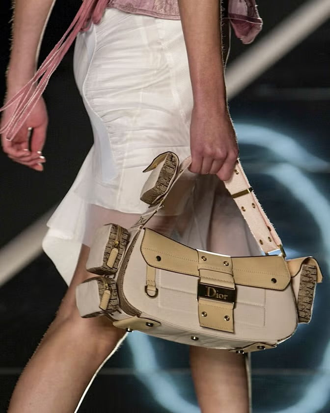 S/S 2003 “Columbus" Street Chic Leather Shoulder Bag