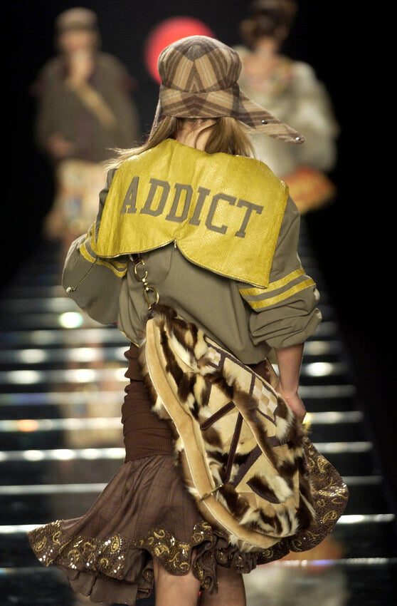 S/S 2003 “Addict” Denim Bomber Jacket
