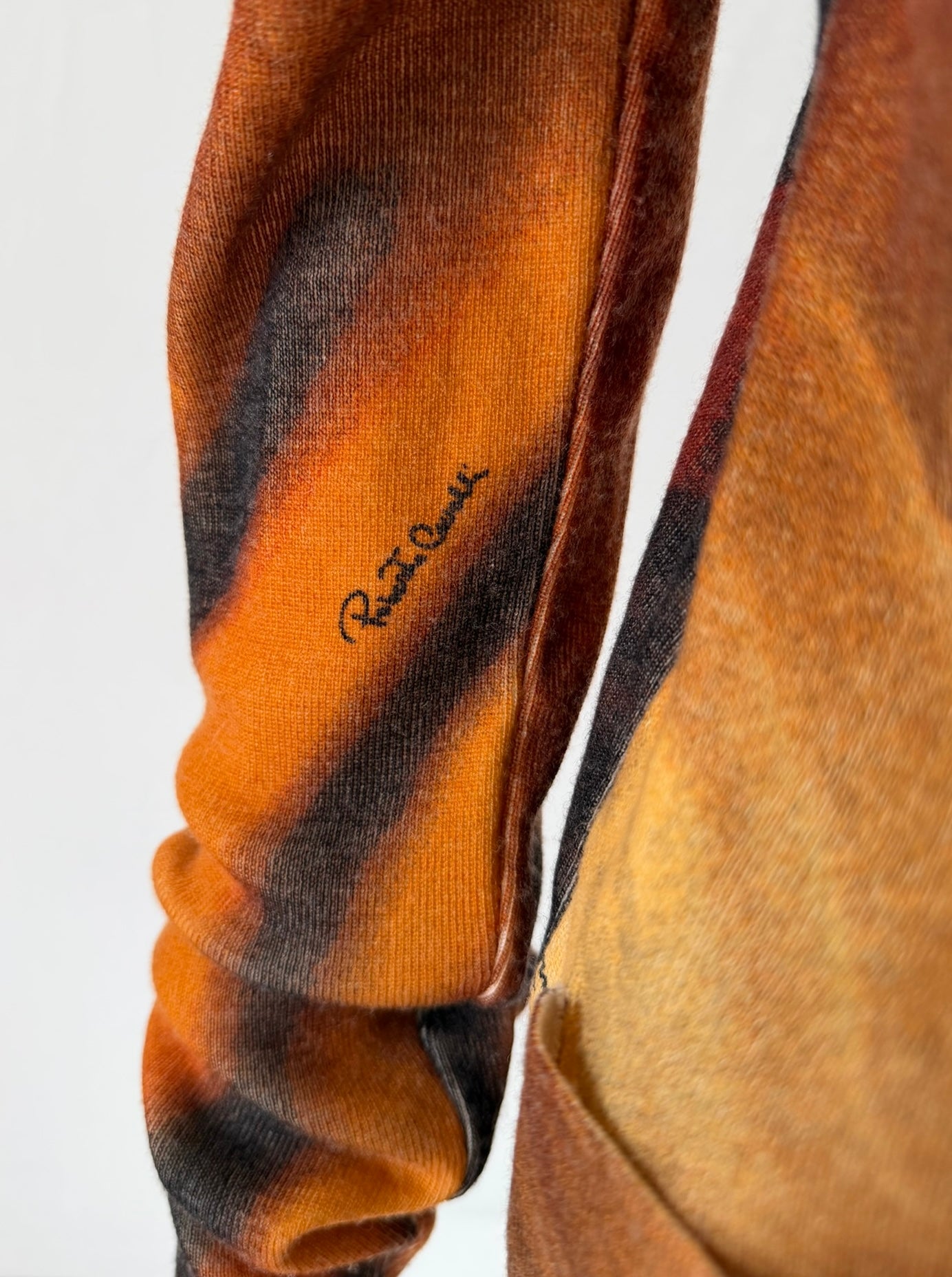 S/S 2000 Tiger Print Cardigan with Fur Trim