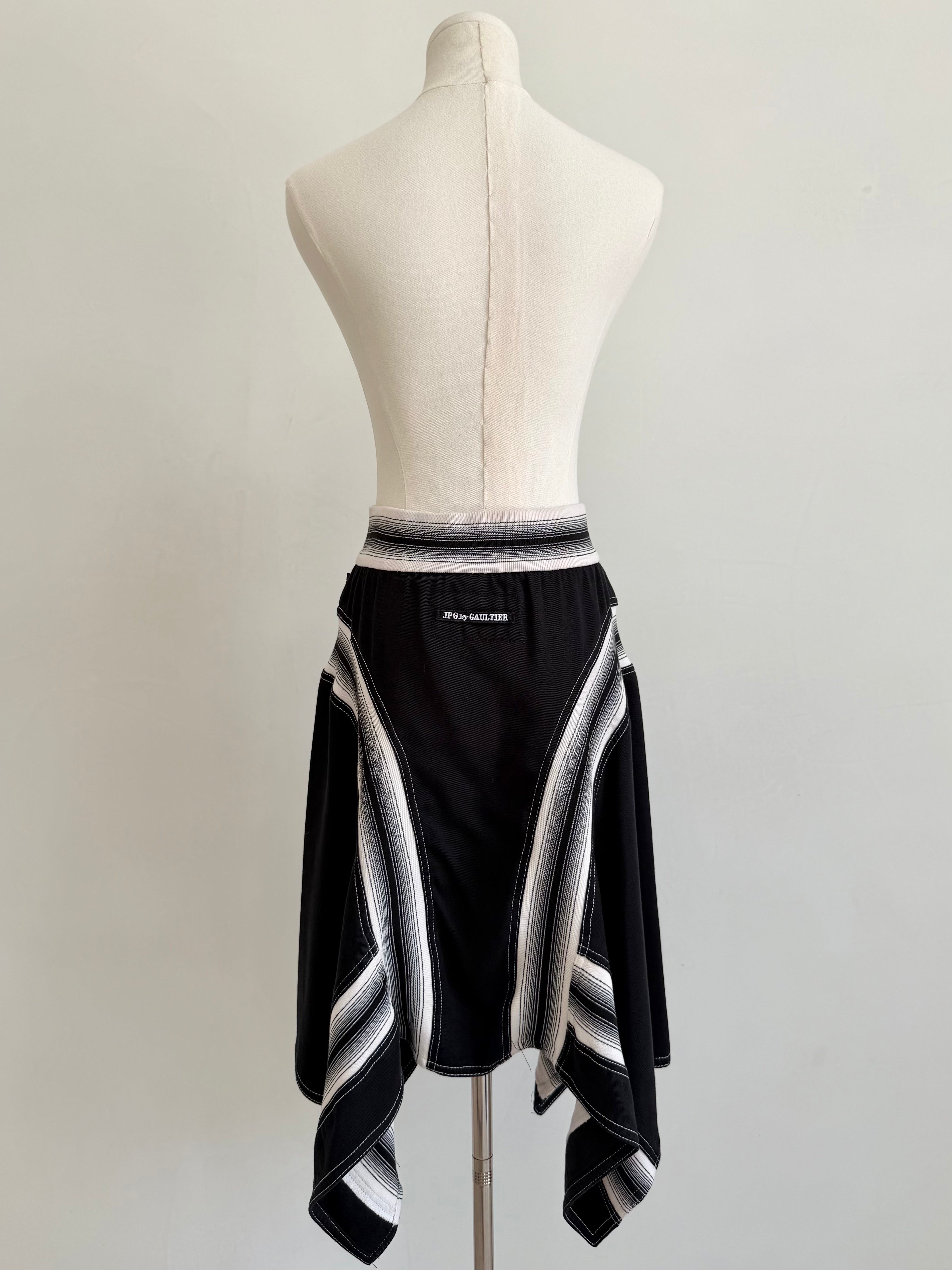 F/W 2002 Varsity Stripe Tencel Skirt