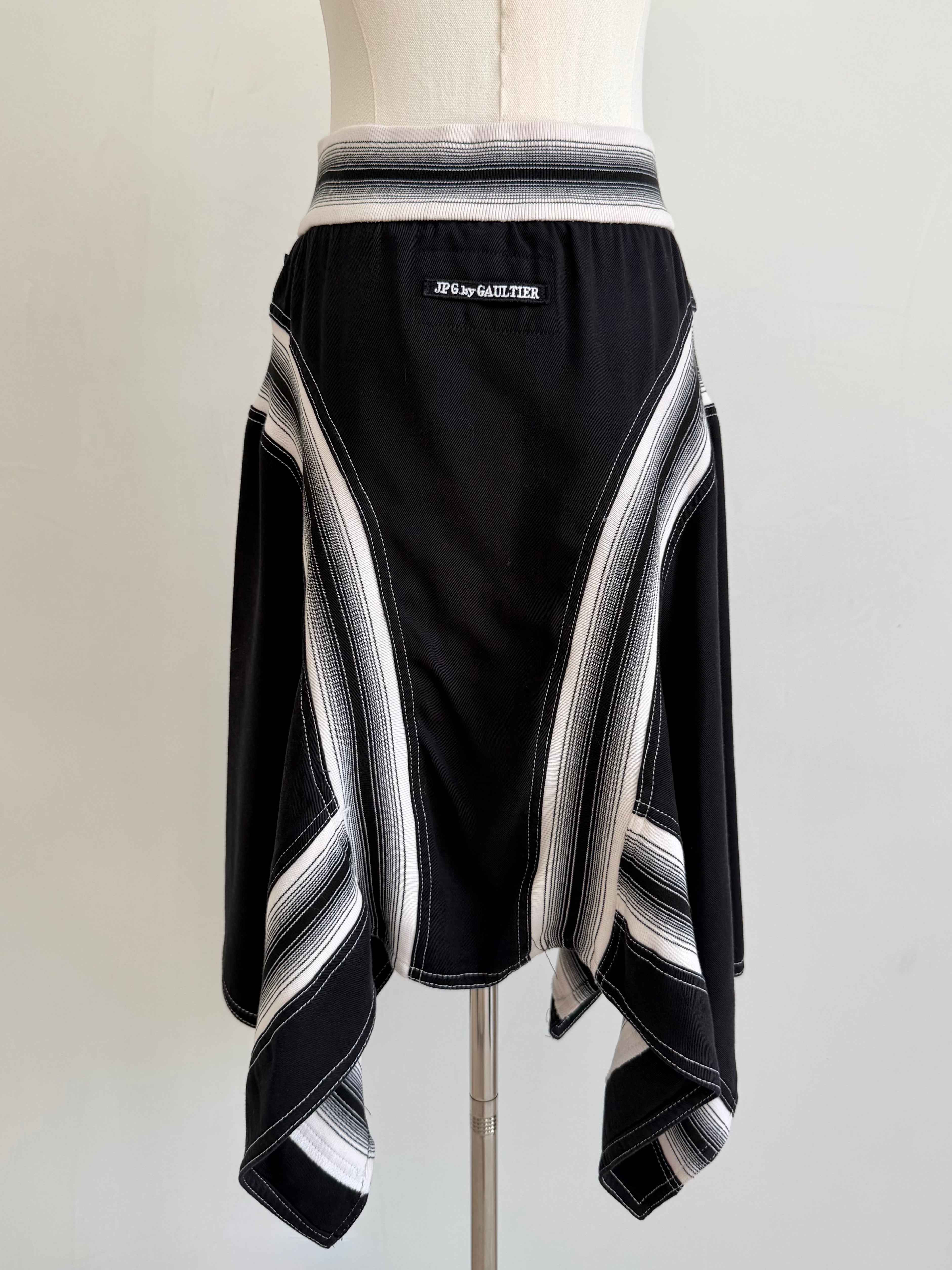 F/W 2002 Varsity Stripe Tencel Skirt
