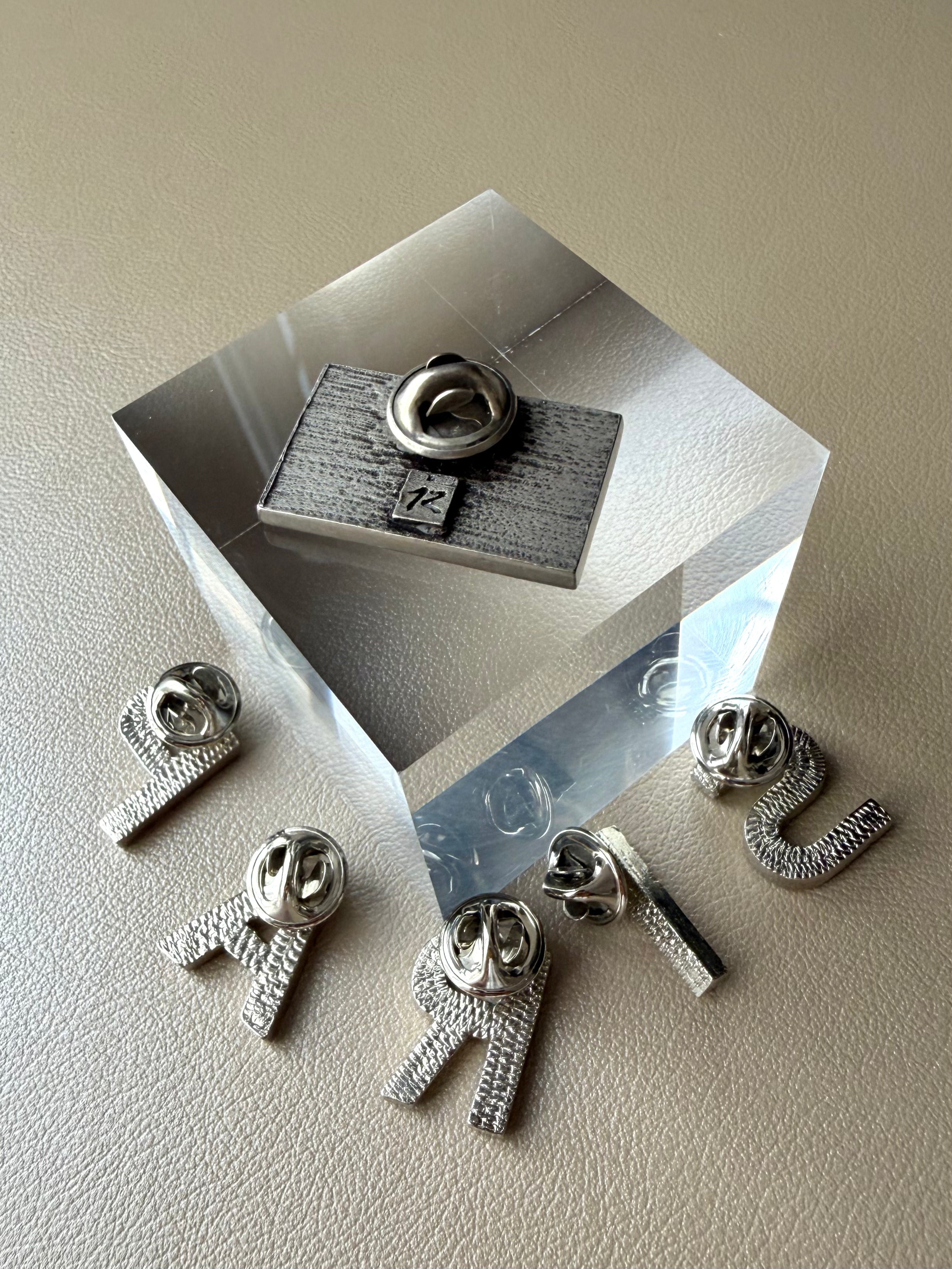 "Paris" Flag and Letter Pins