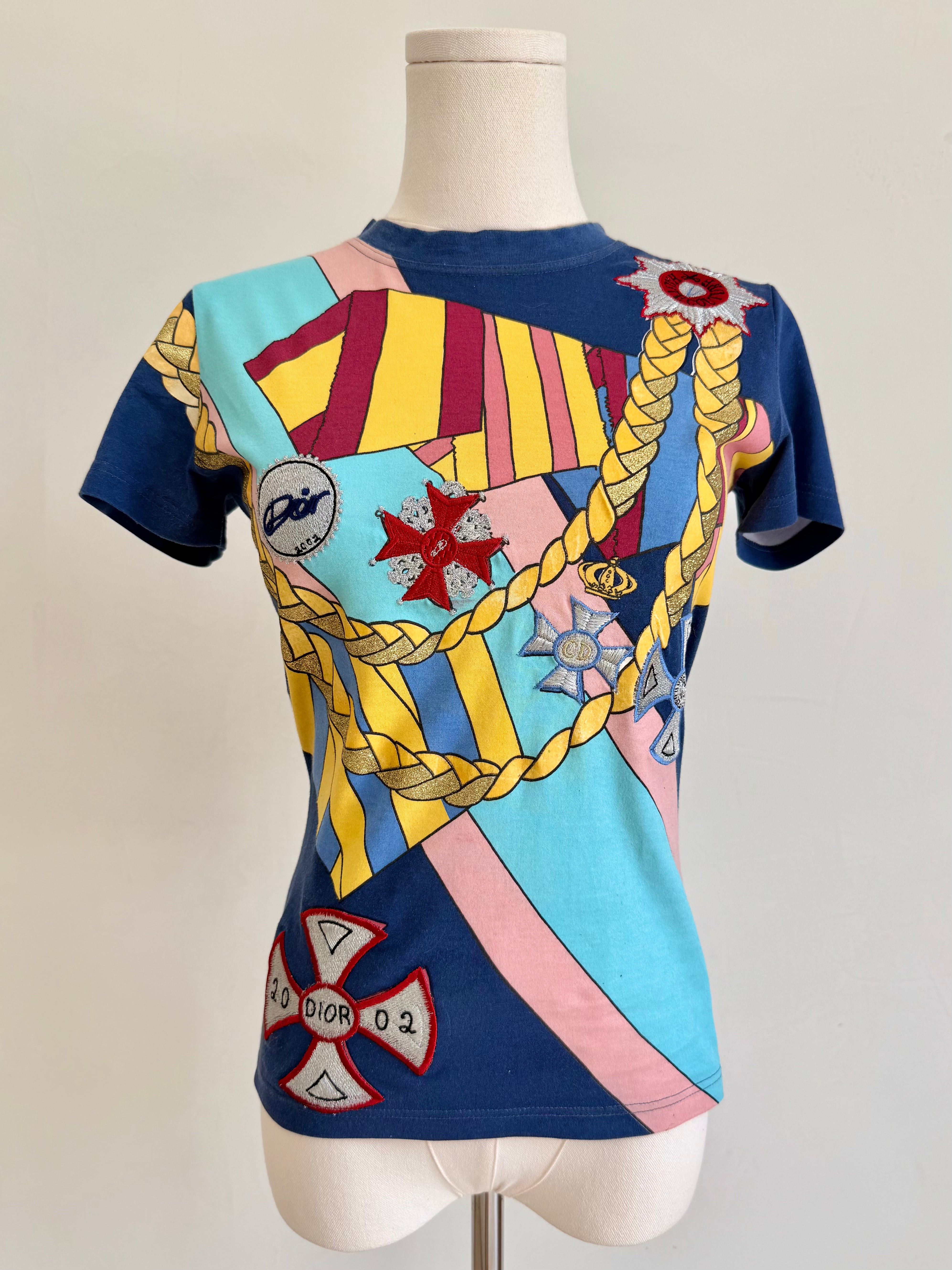 F/W 2002 Embroidered Medal T-Shirt