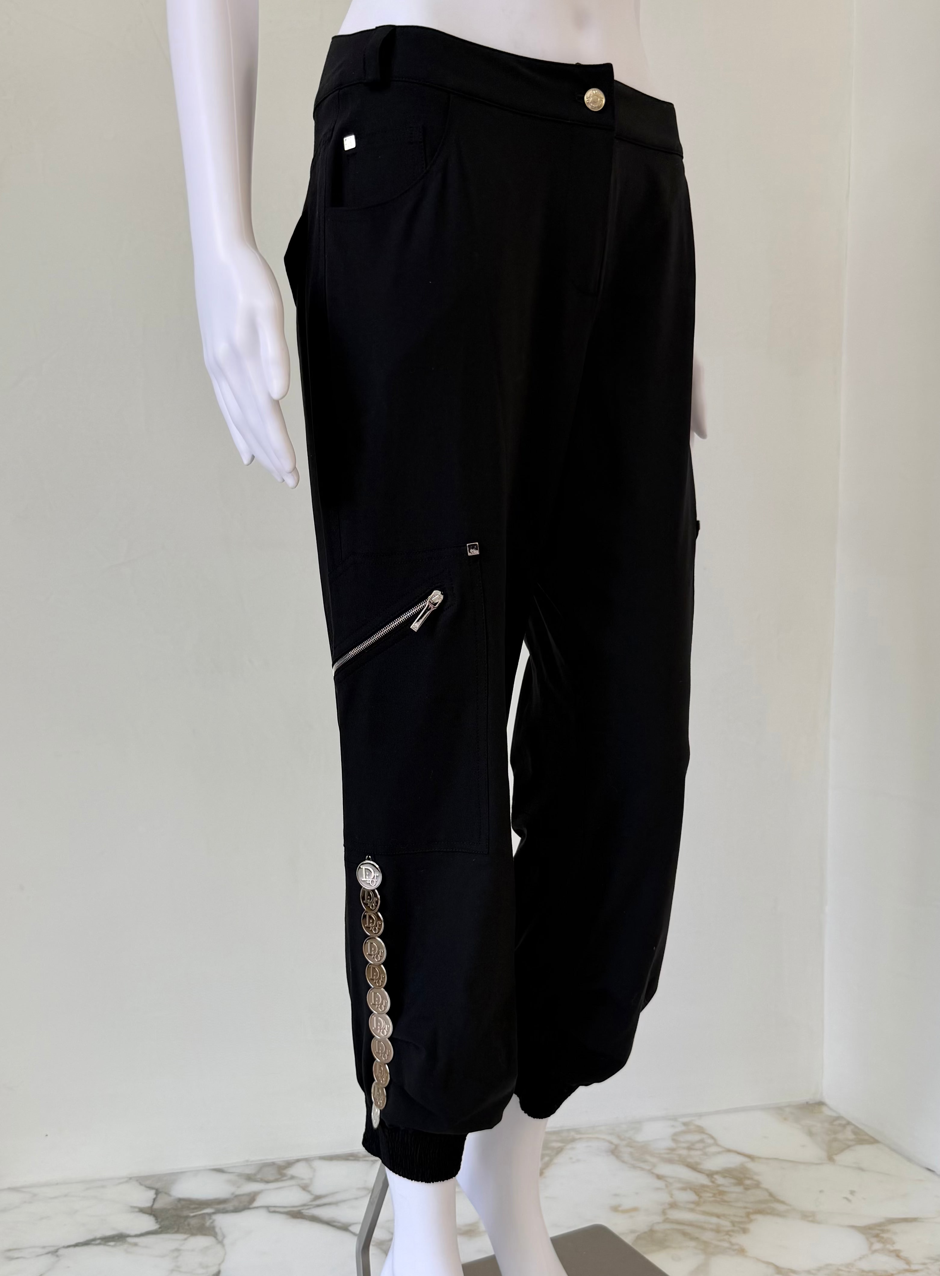 F/W 2001 “Dior 30” Coin-Detail Jogger Pants