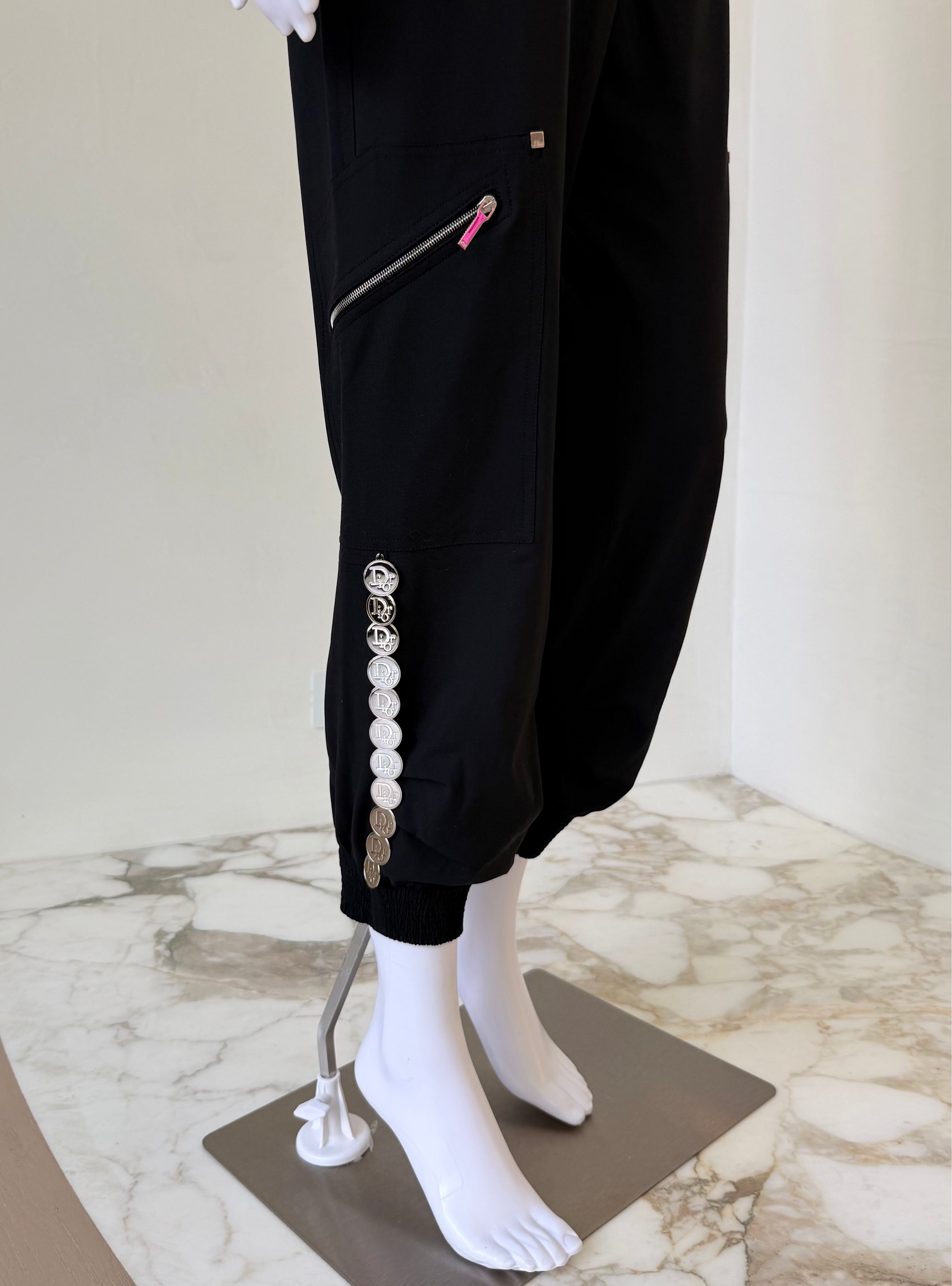 F/W 2001 “Dior 30” Coin-Detail Jogger Pants