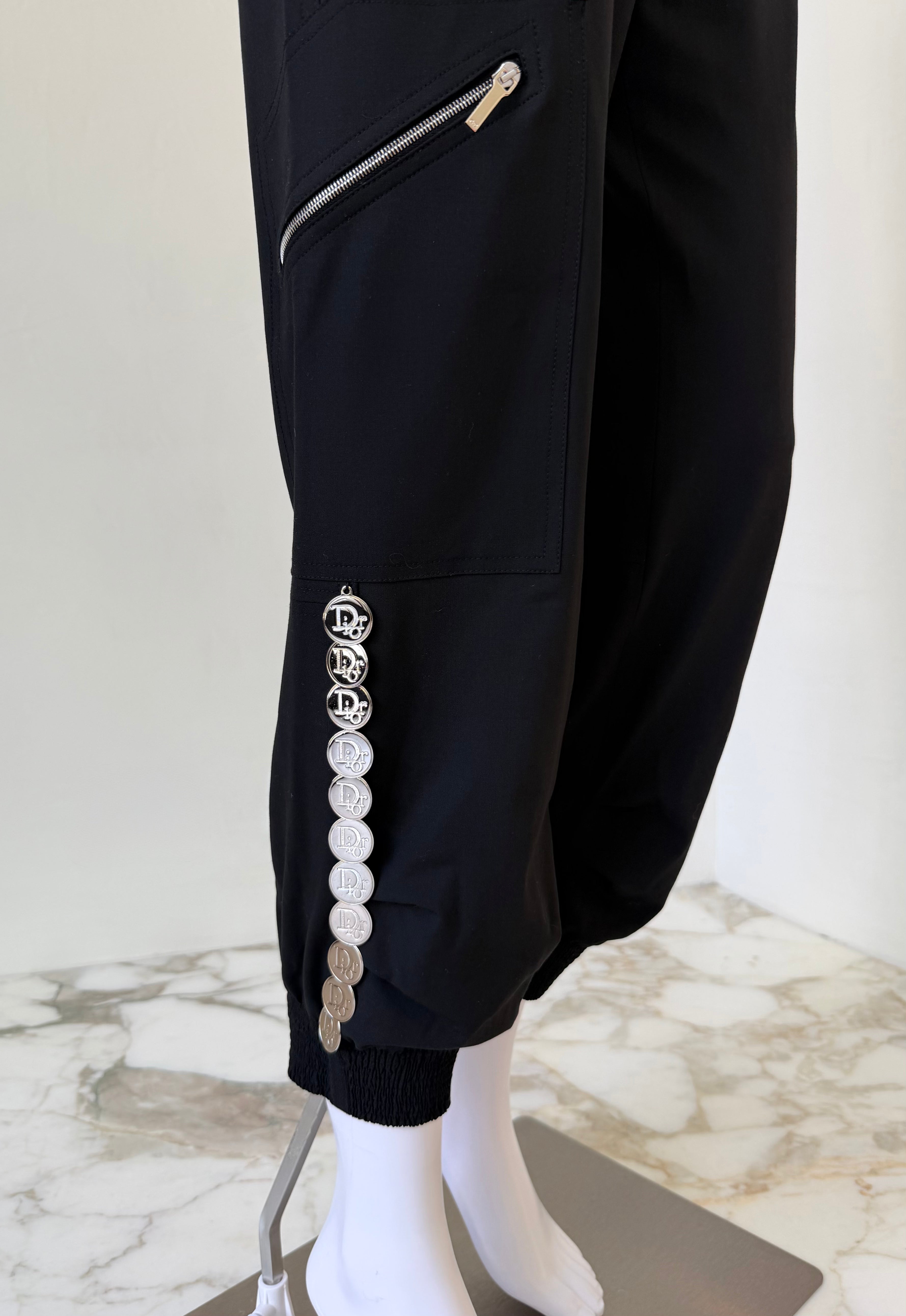 F/W 2001 “Dior 30” Coin-Detail Jogger Pants