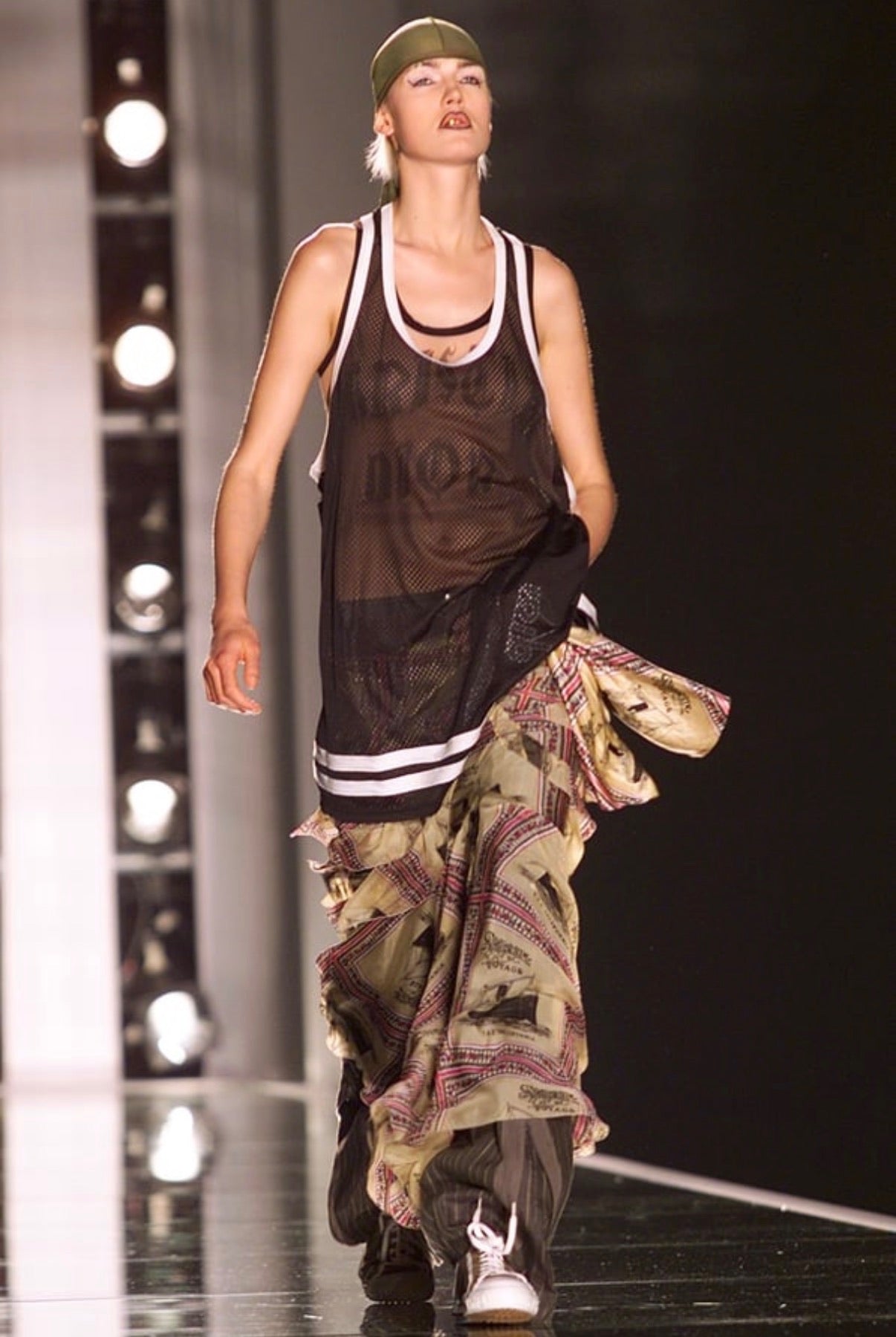 S/S 2002 Blue “Gothic Logo” Tank Top
